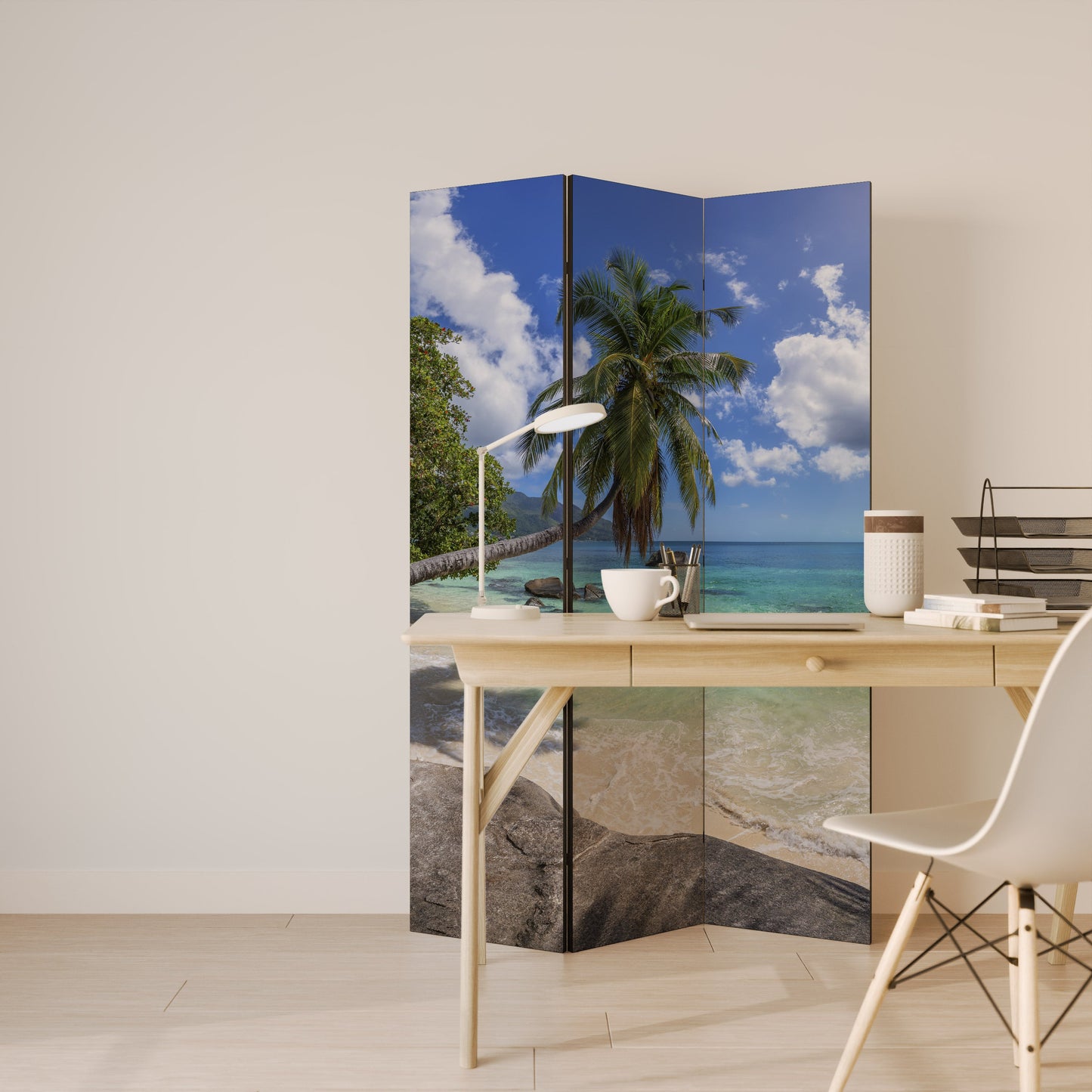 OASIS OF CALM Dekorativ rumsavdelare med 3 paneler