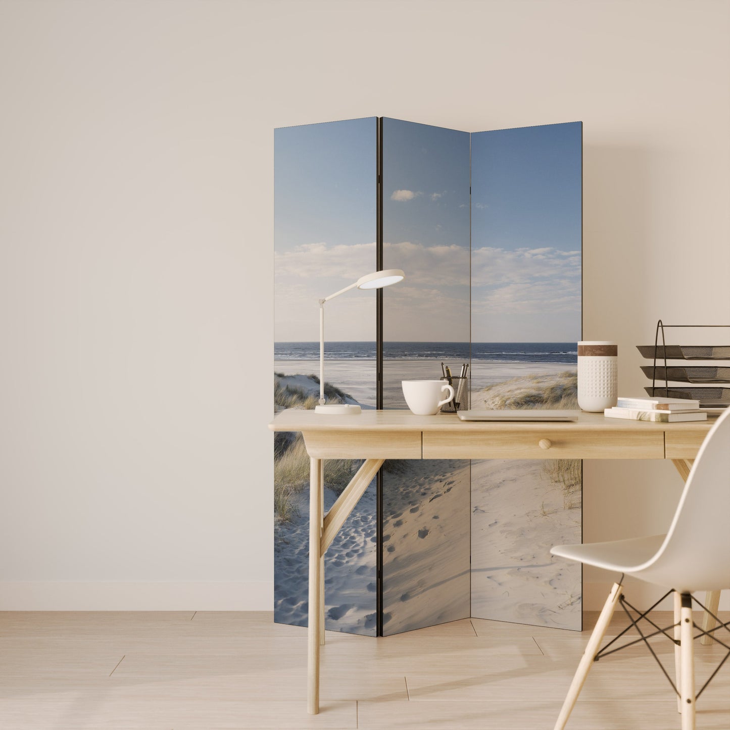 SEASIDE DREAMING Dekorativ rumsavdelare med 3 paneler
