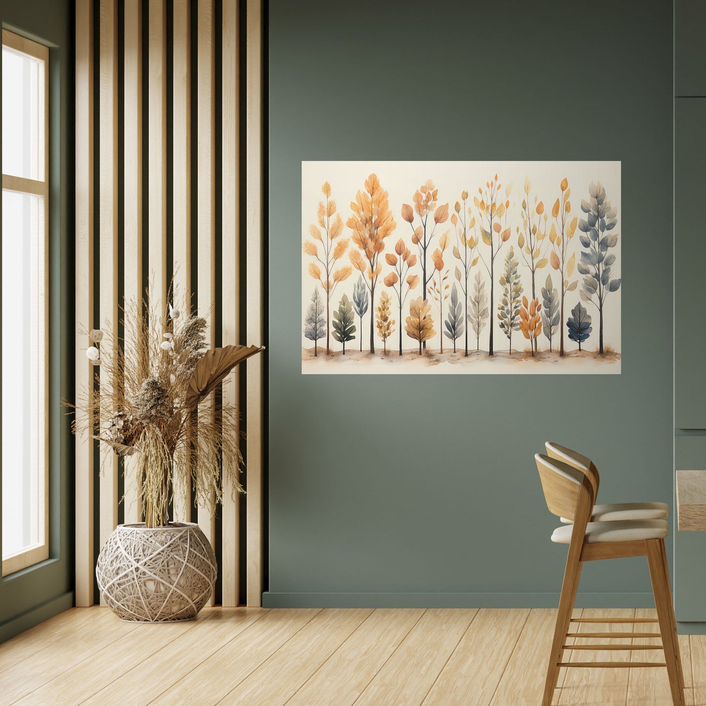 HÖSTSKOG, skalbar och självhäftande poster