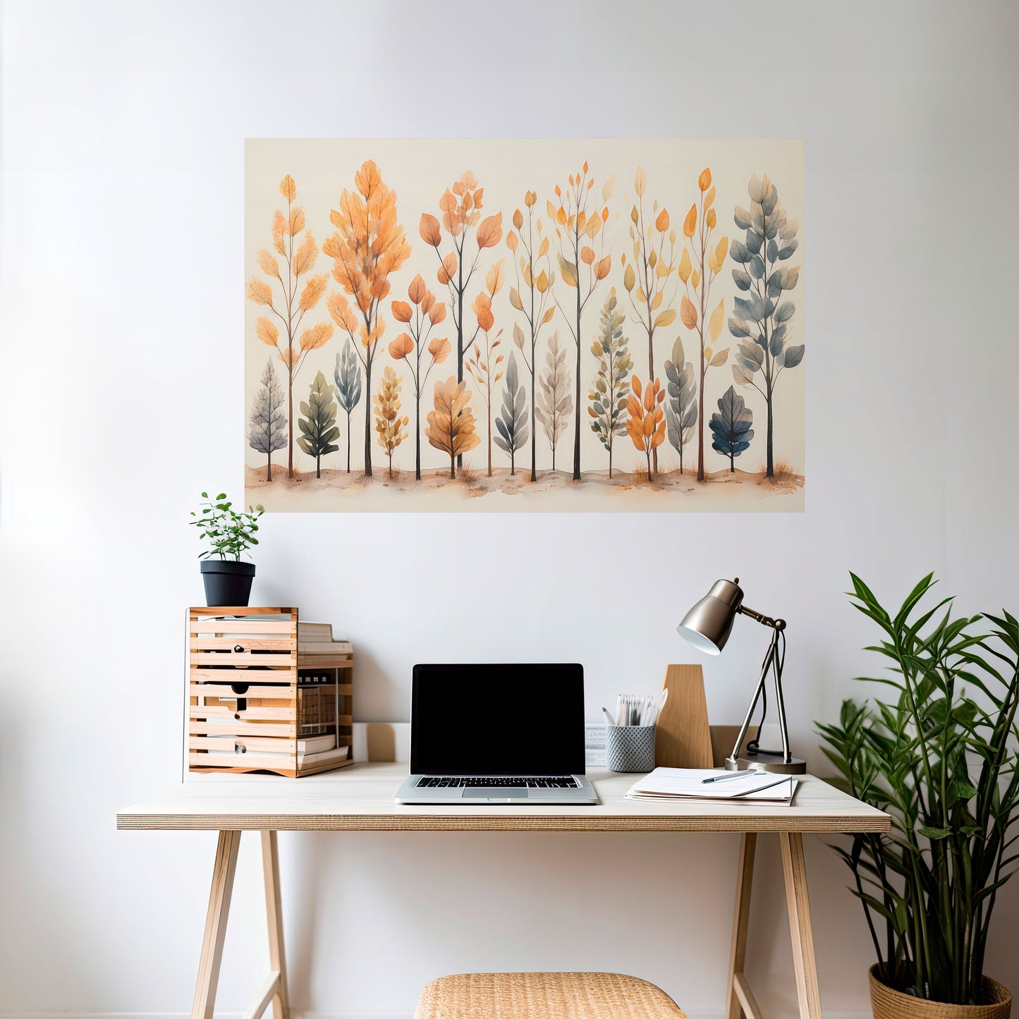 HÖSTSKOG, skalbar och självhäftande poster