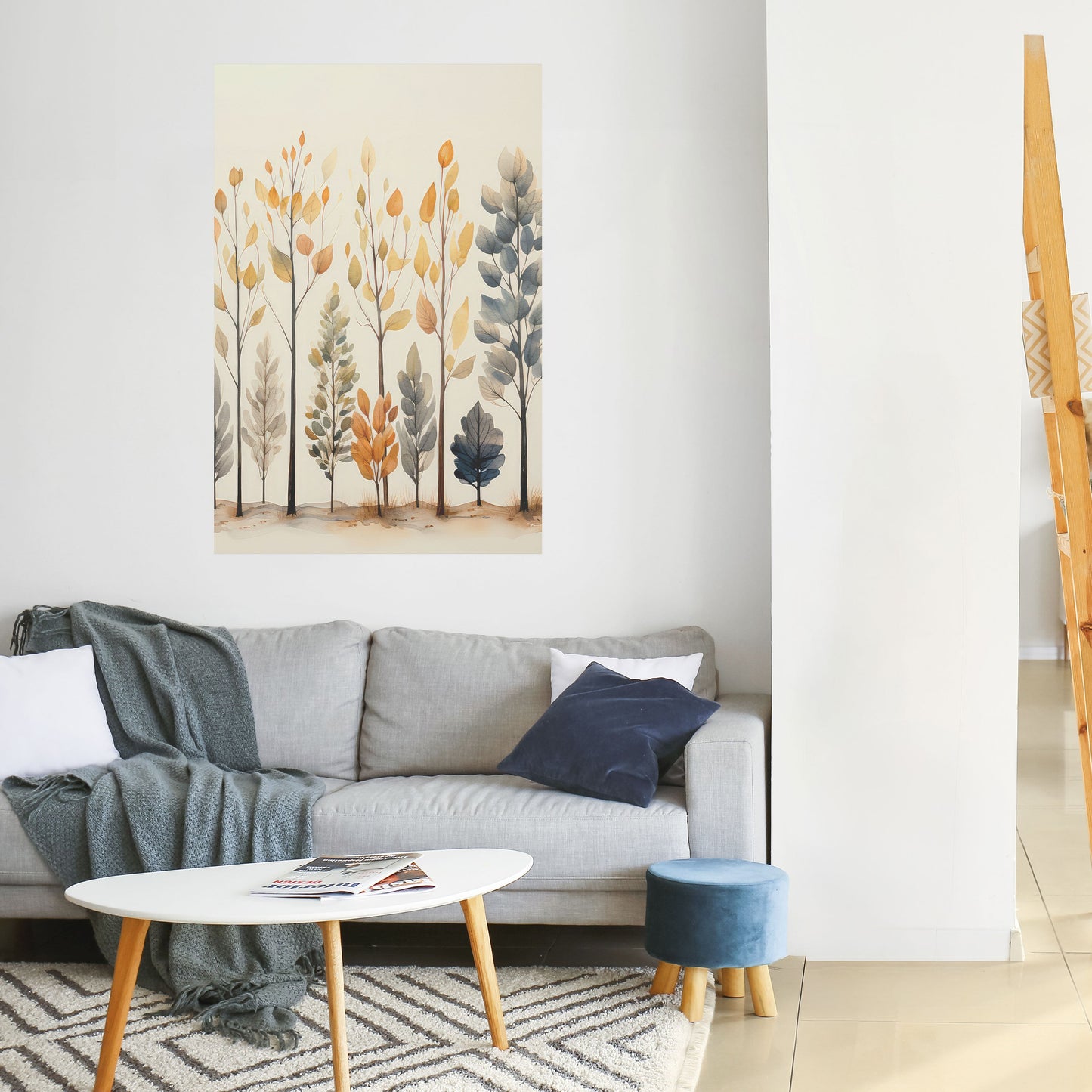 HÖSTSKOG, självhäftande poster