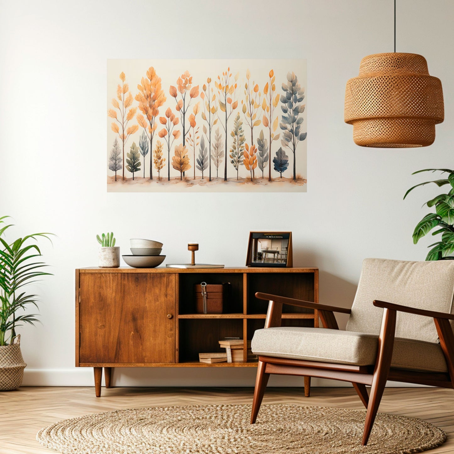 HÖSTSKOG, skalbar och självhäftande poster