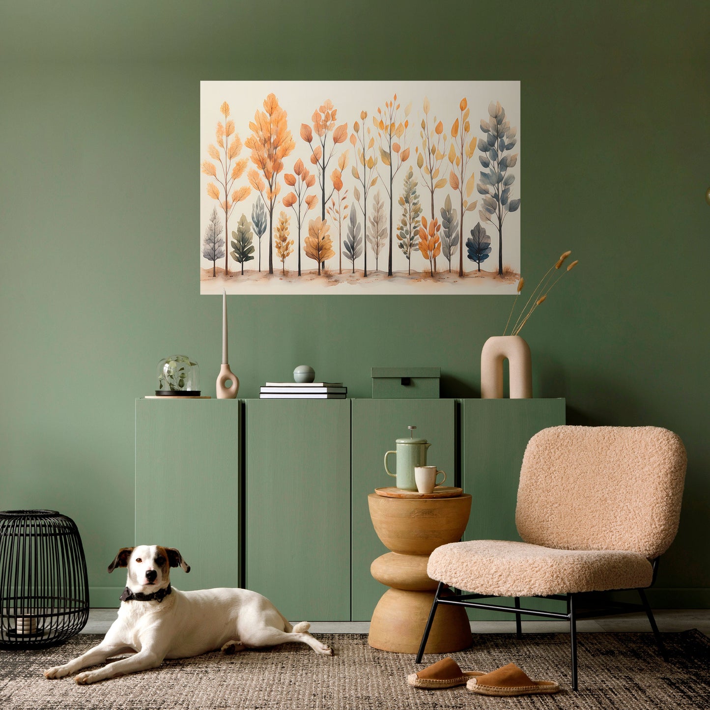 HÖSTSKOG, skalbar och självhäftande poster