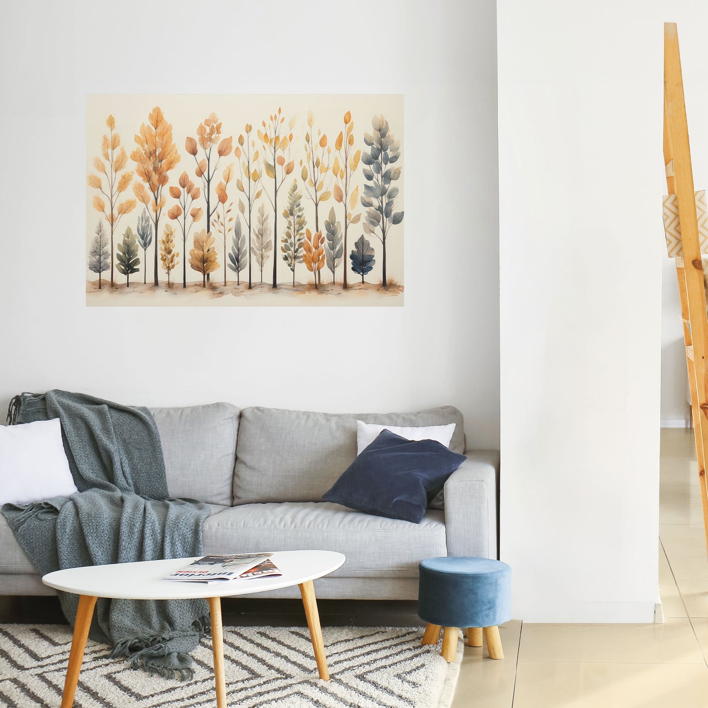 HÖSTSKOG, skalbar och självhäftande poster