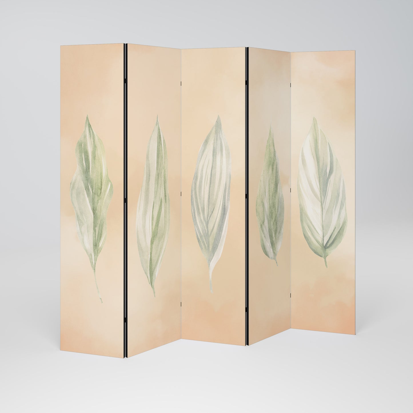 LEAFY HARMONY Dekorativ rumsavdelare med 5 paneler