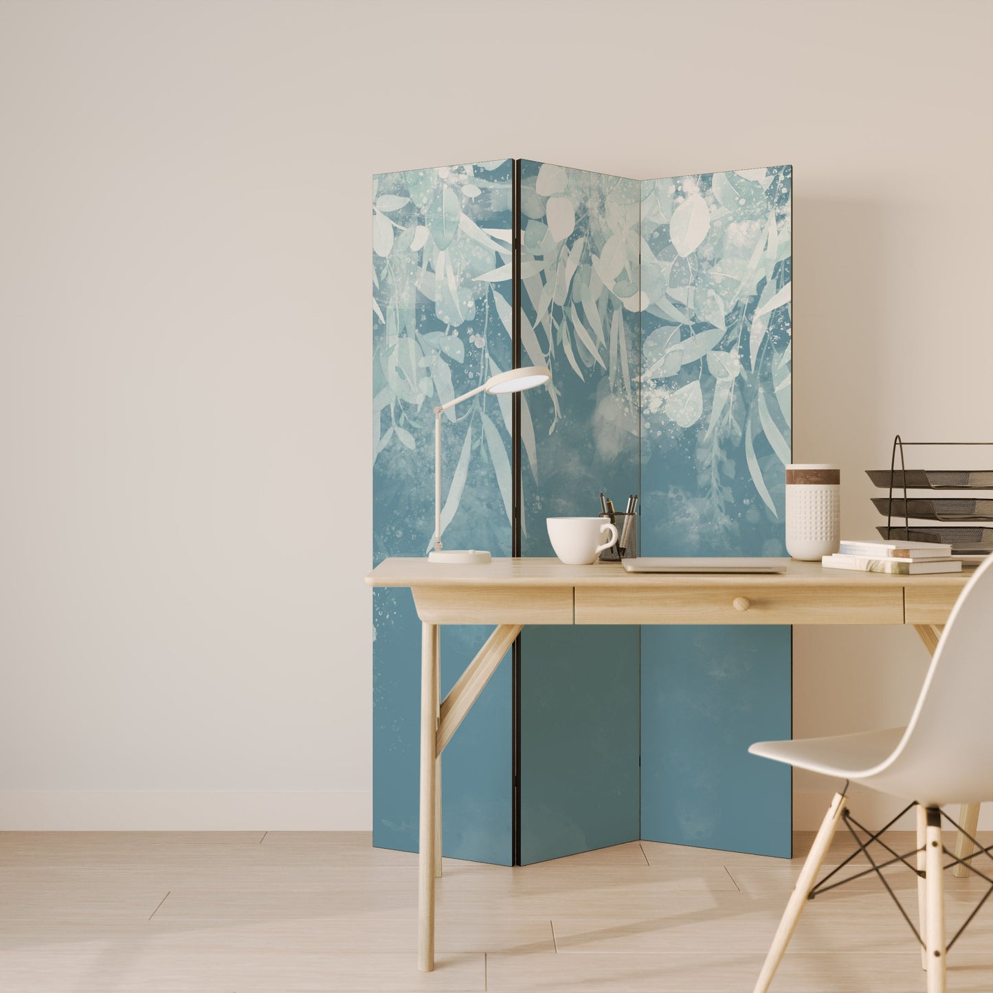 ELEGANT NATURES EMBRACE Dekorativ rumsavdelare med 3 paneler