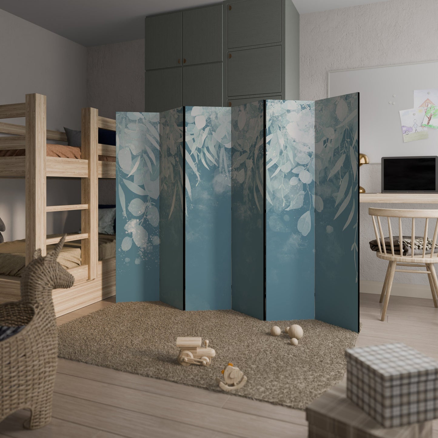 ELEGANT NATURES EMBRACE Dekorativ rumsavdelare med 6 paneler