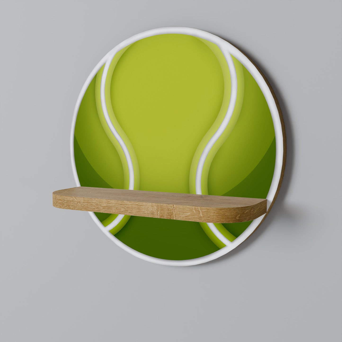 TENIS POINT Rund Konsthylla I Ekeffekt