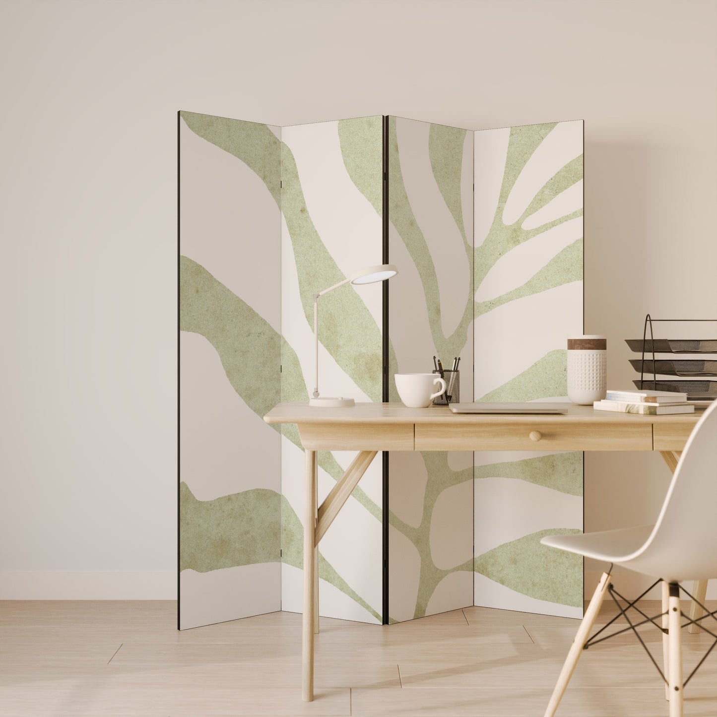 BOTANICAL SPARK Decorative 4-Panel Room Divider