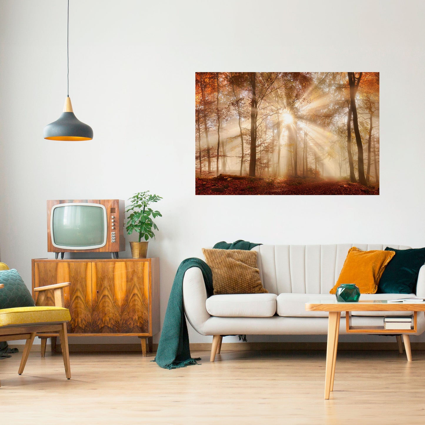 WHISPERS OF AUTUMN Peel and Stick Horizontal Poster