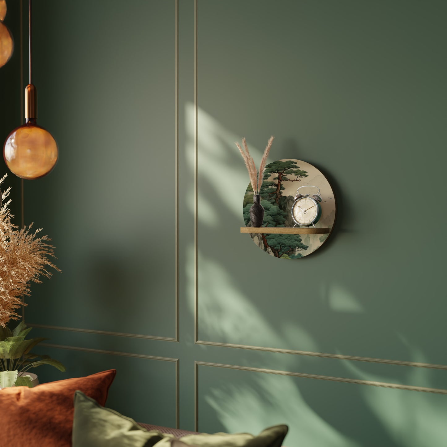 VERDURE ABYSS Rund Konsthylla I Ekeffekt