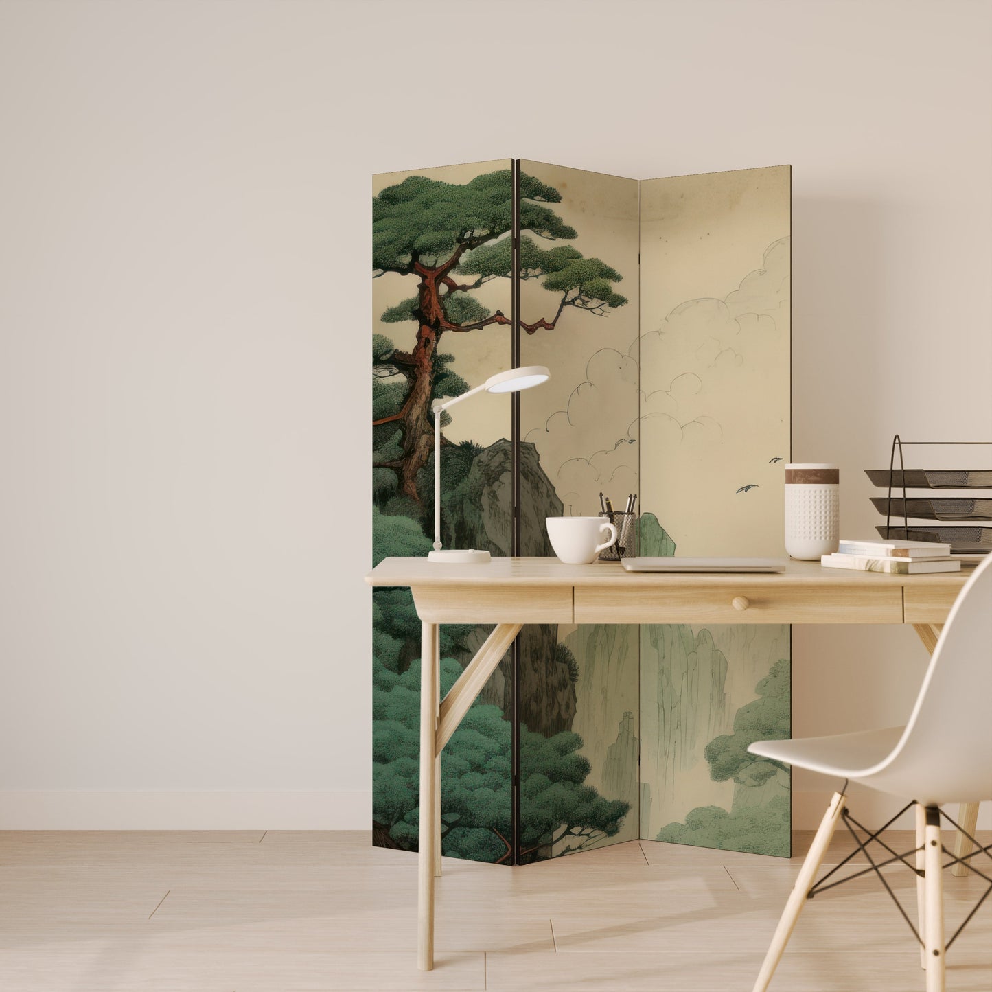 VERDURE ABYSS Decorative 3-Panel Room Divider