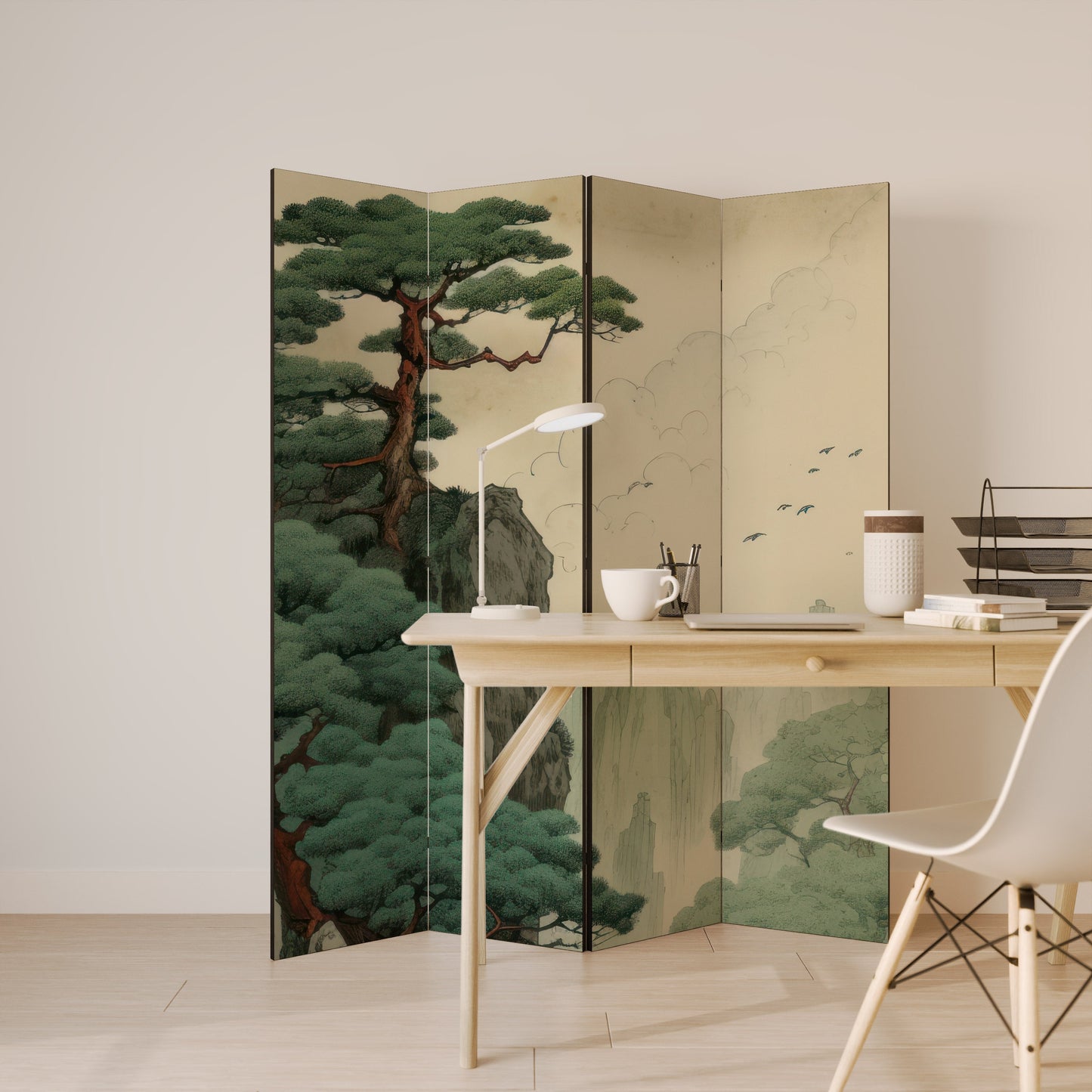 VERDURE ABYSS Decorative 4-Panel Room Divider