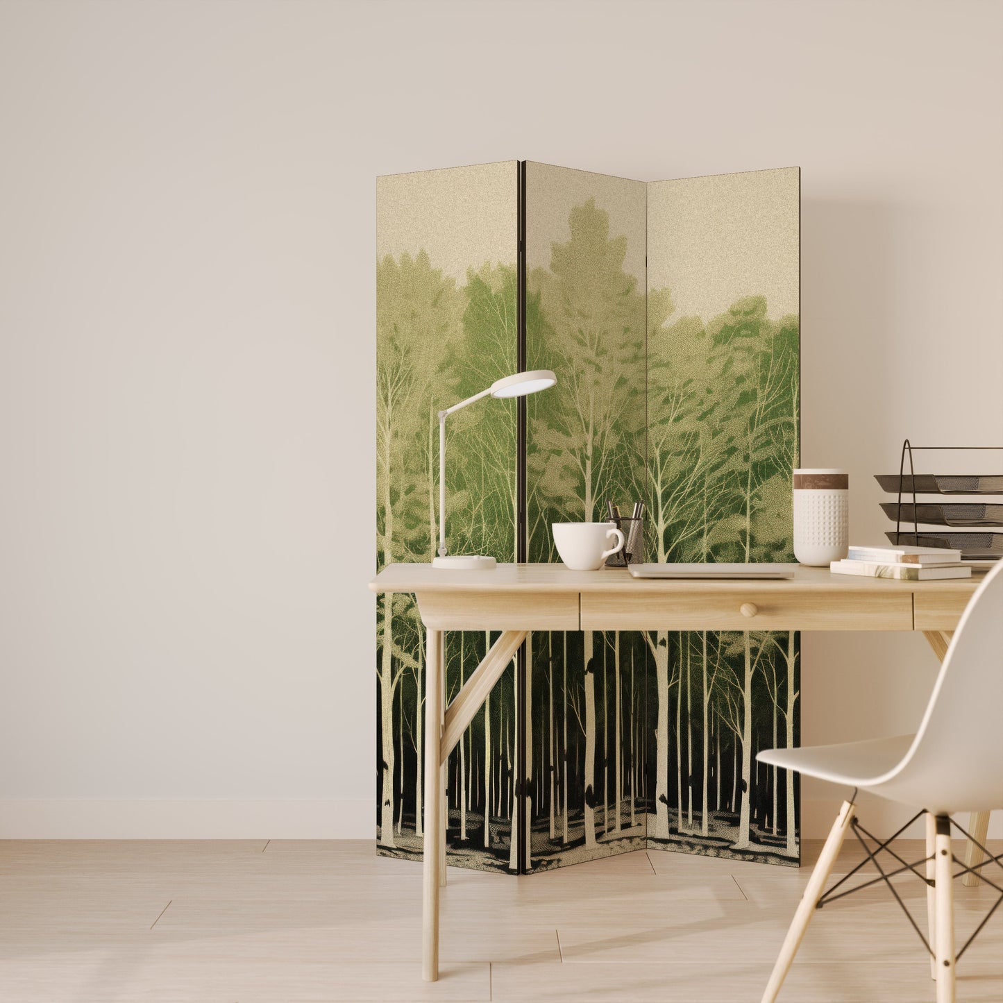 UNKNOWN NATURE Decorative 3-Panel Room Divider