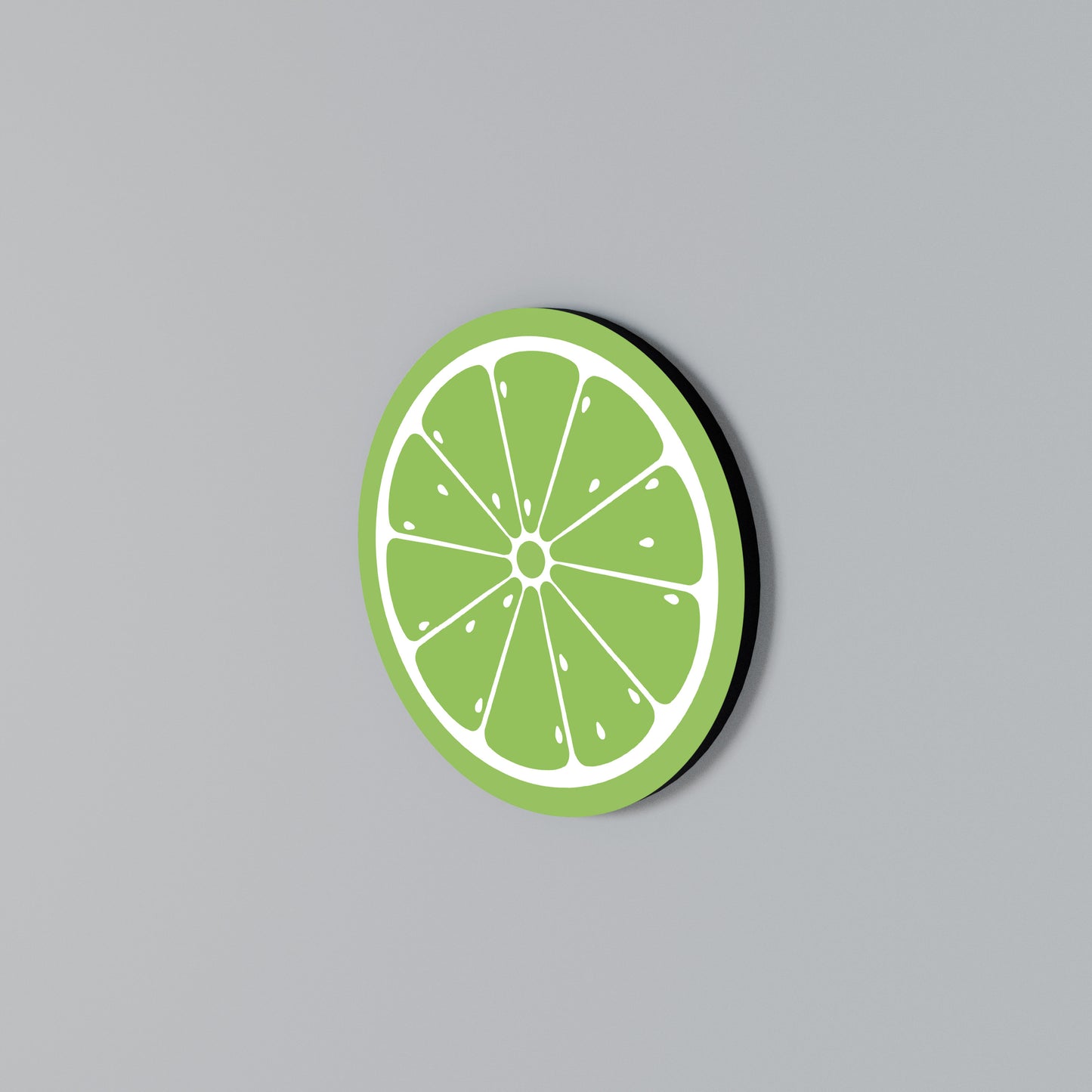 REFRESHING LIME Rund väggdekor