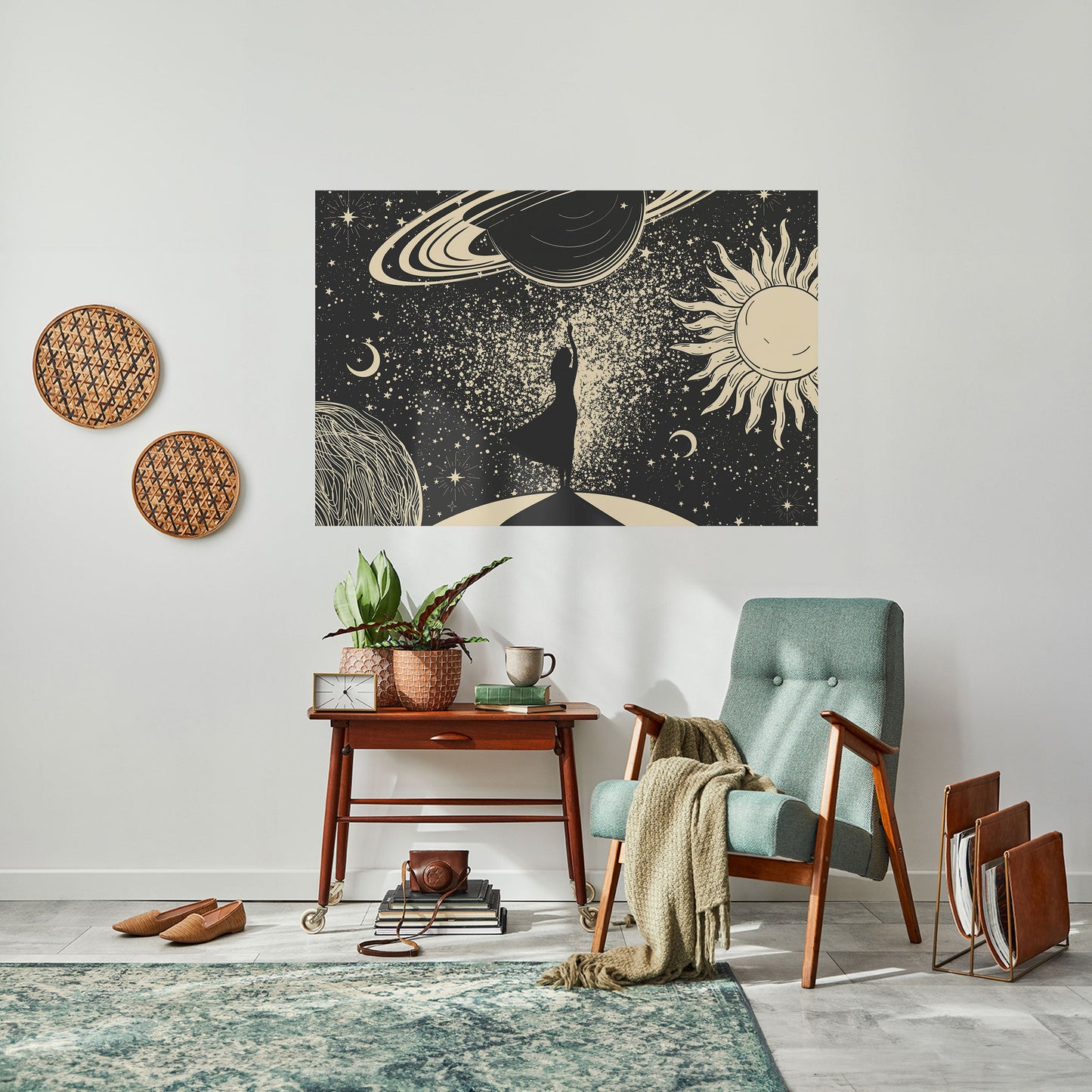 MYSTIC UNIVERSE Peel and Stick Horizontal Poster
