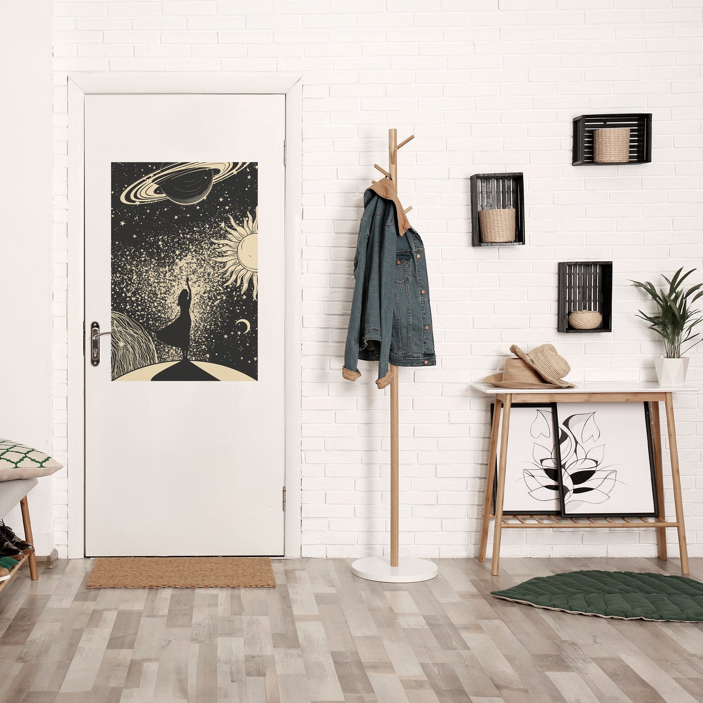 MYSTIC UNIVERSE vertikal poster med självhäftande text