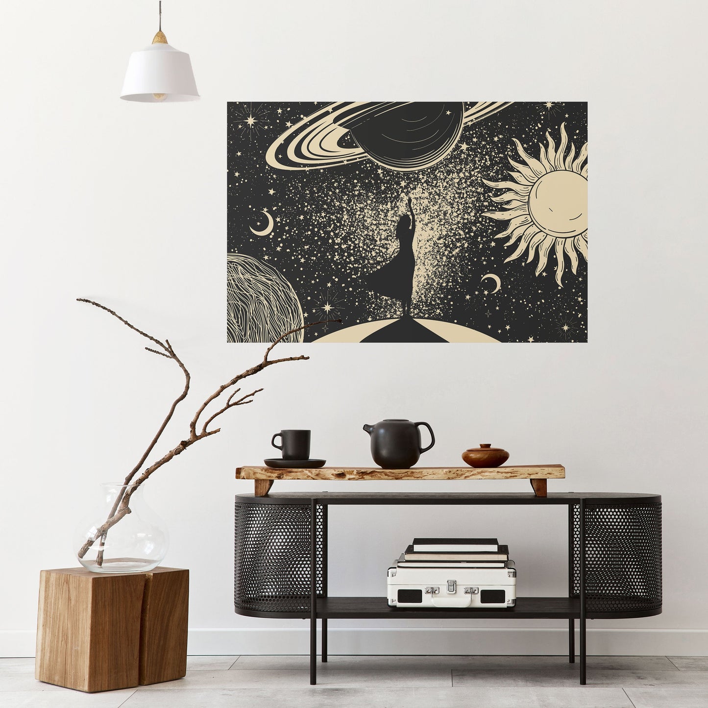 MYSTIC UNIVERSE Peel and Stick Horizontal Poster