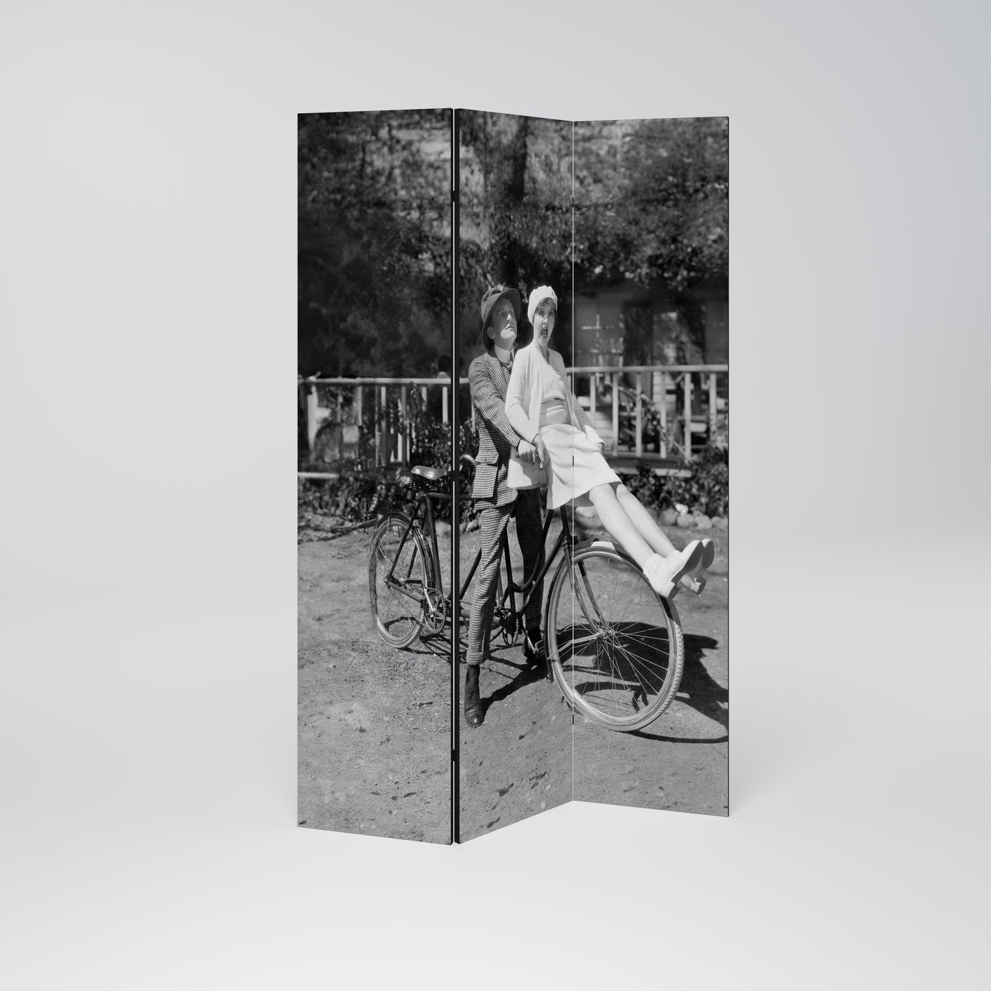 RIDING THROUGH TIME Dekorativ rumsavdelare med 3 paneler