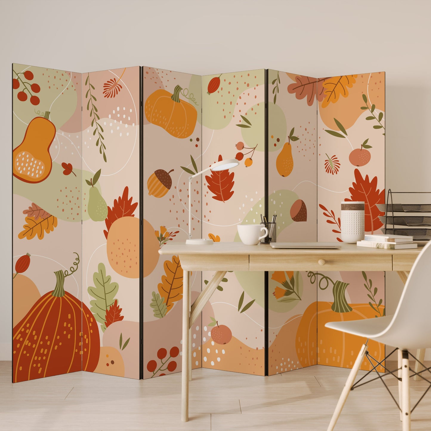 HELLO AUTUMN Decorative 6-Panel Room Divider