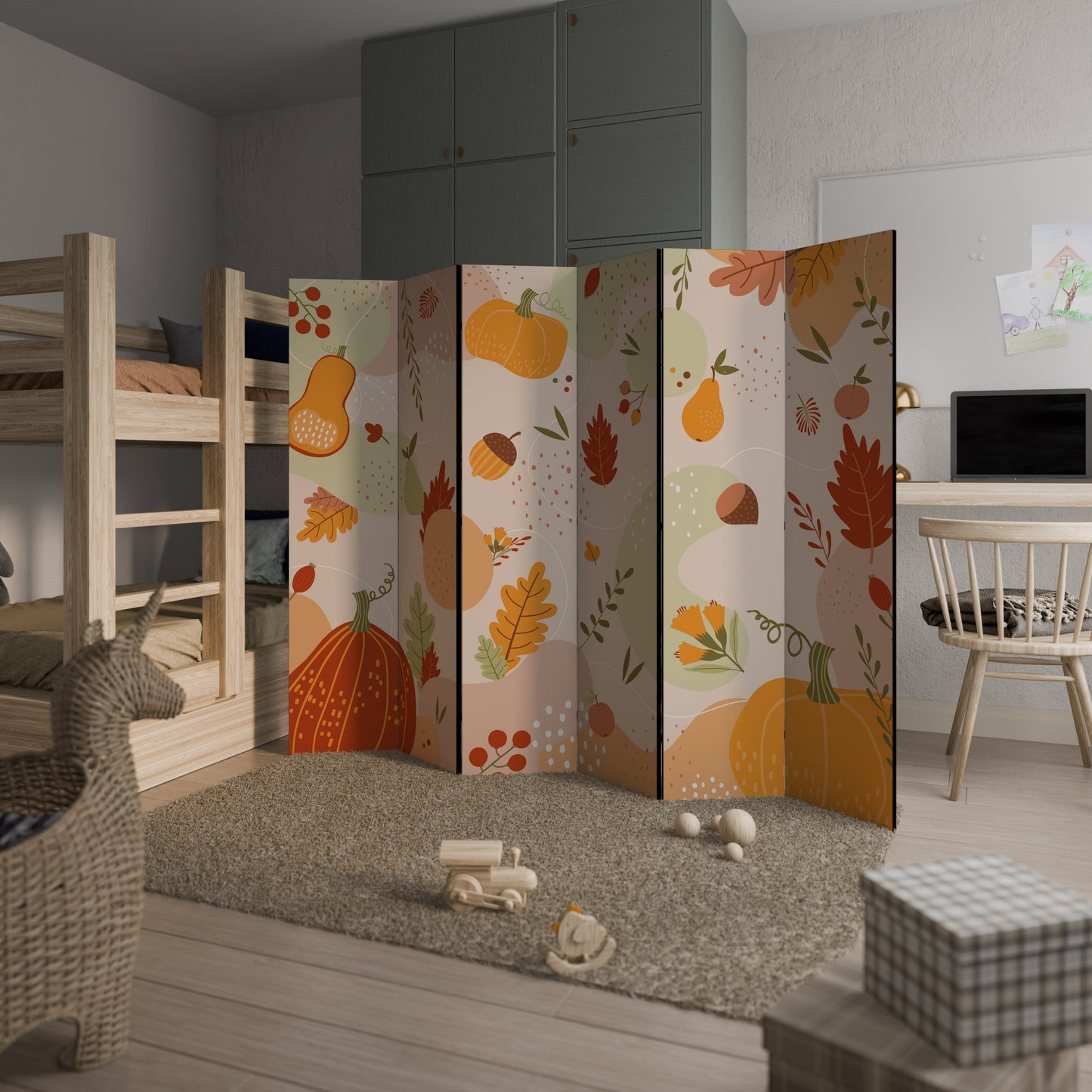 HELLO AUTUMN Decorative 6-Panel Room Divider