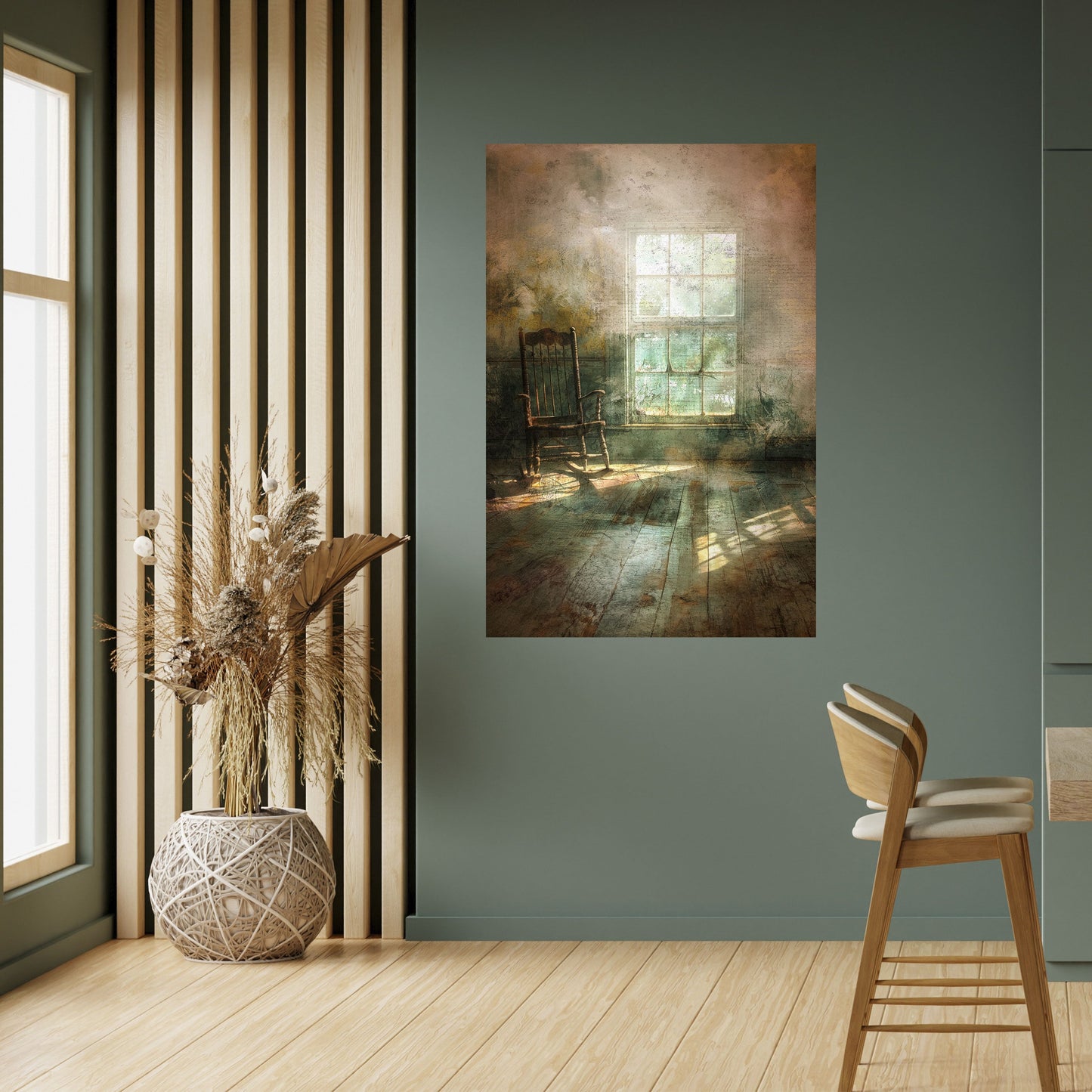 SUNLIT STILLNESS Peel and Stick Vertical Poster