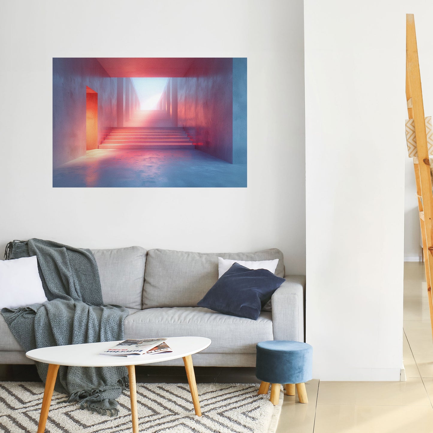 BRIGHT DIRECTION Peel and Stick Horizontal Poster