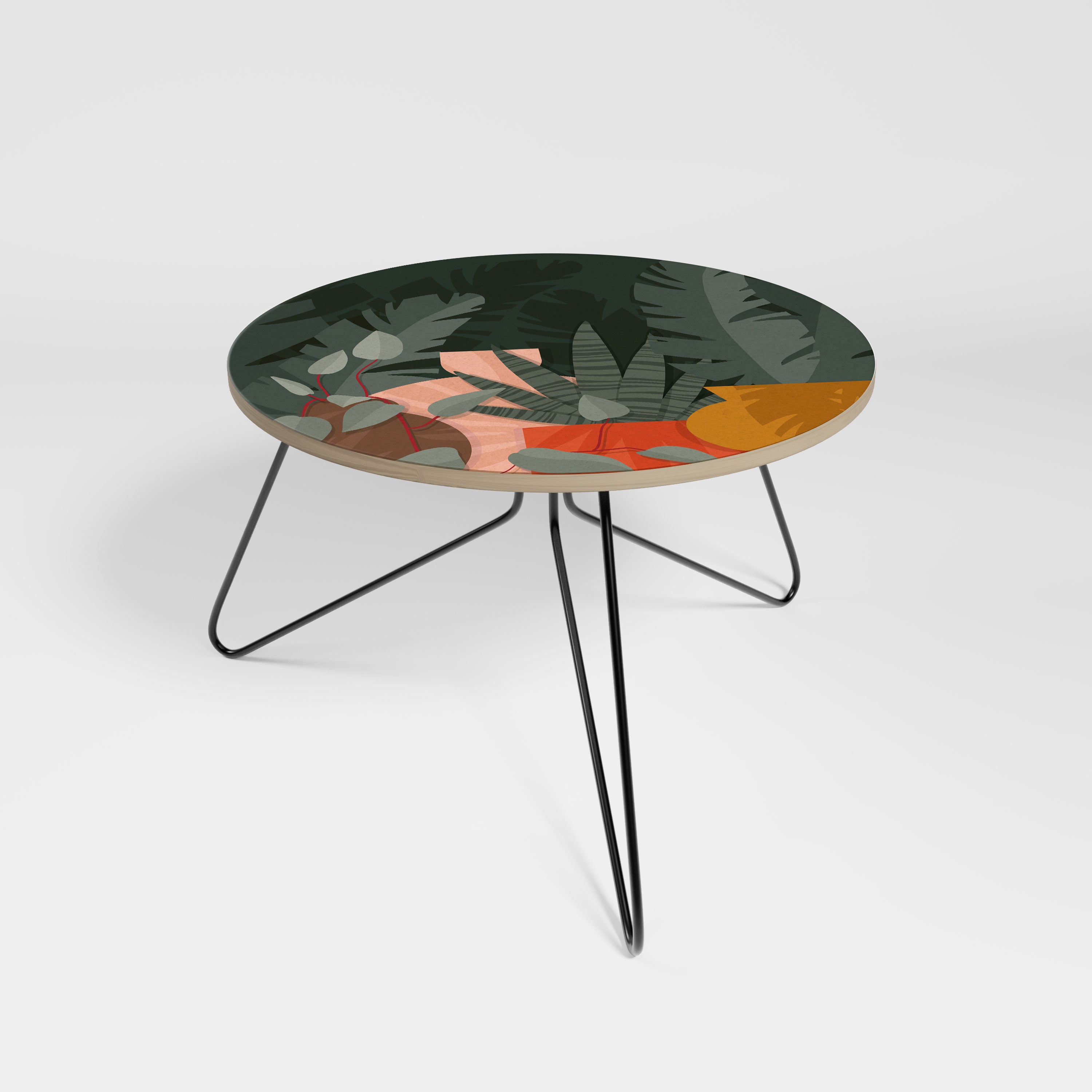 TROPICAL COMPOSITION Small Coffee Table