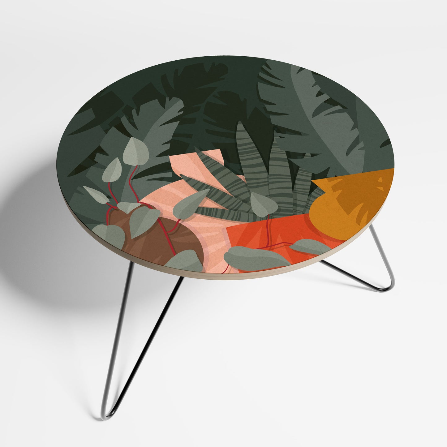 TROPICAL COMPOSITION Large Coffee Table