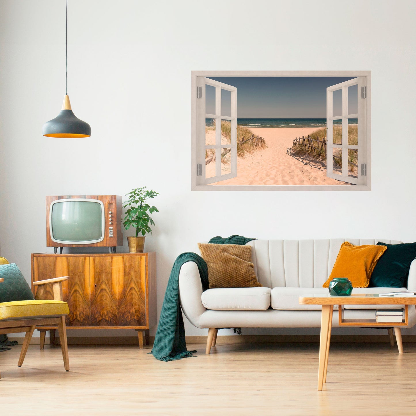SANDY DREAMSCAPE horisontell poster att självhäfta