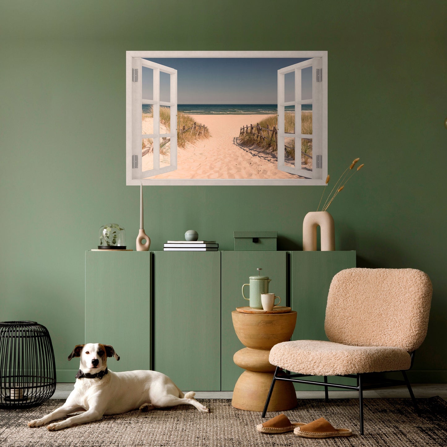 SANDY DREAMSCAPE horisontell poster att självhäfta