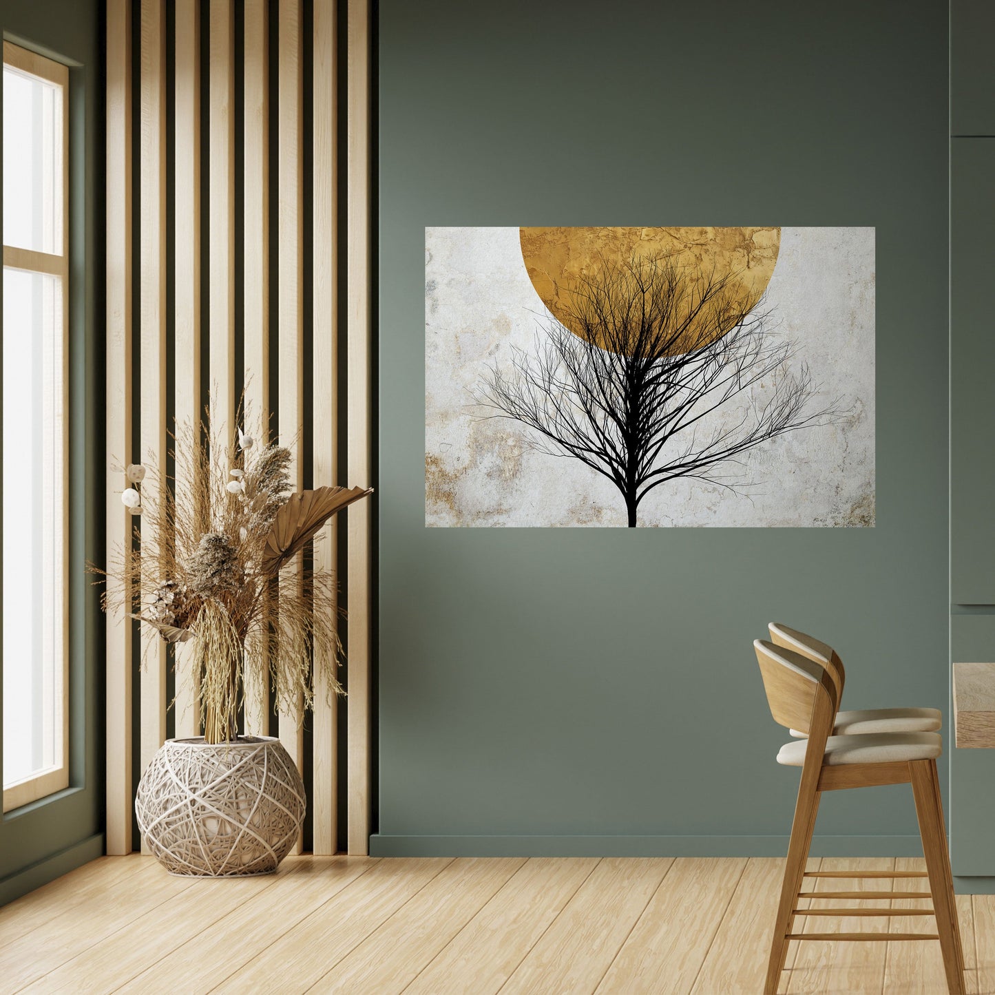 LONELY TREE horisontell affisch med självhäftande motiv