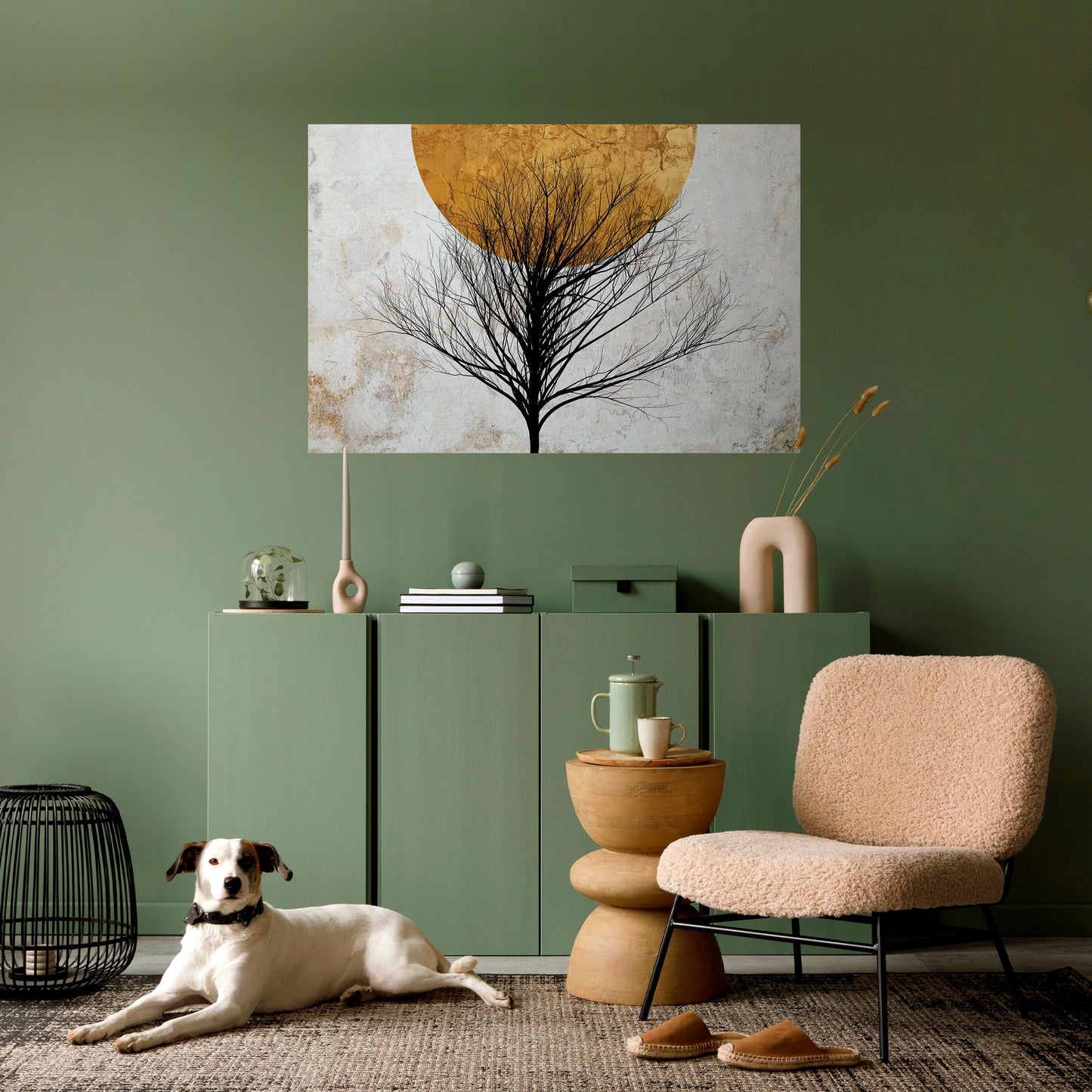 LONELY TREE horisontell affisch med självhäftande motiv