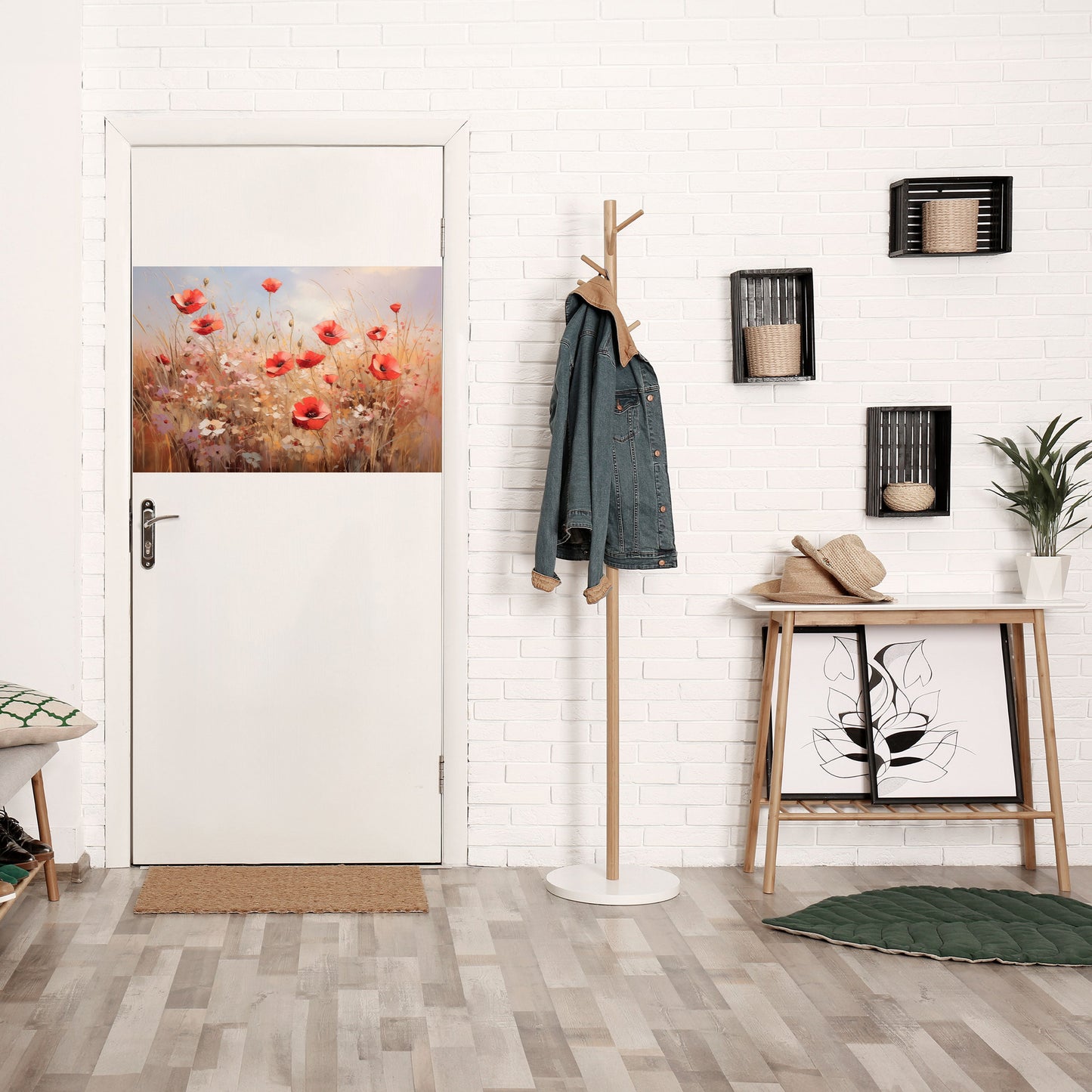 VALLMO DRÖMLANDSKAP horisontell poster med självhäftande mönster
