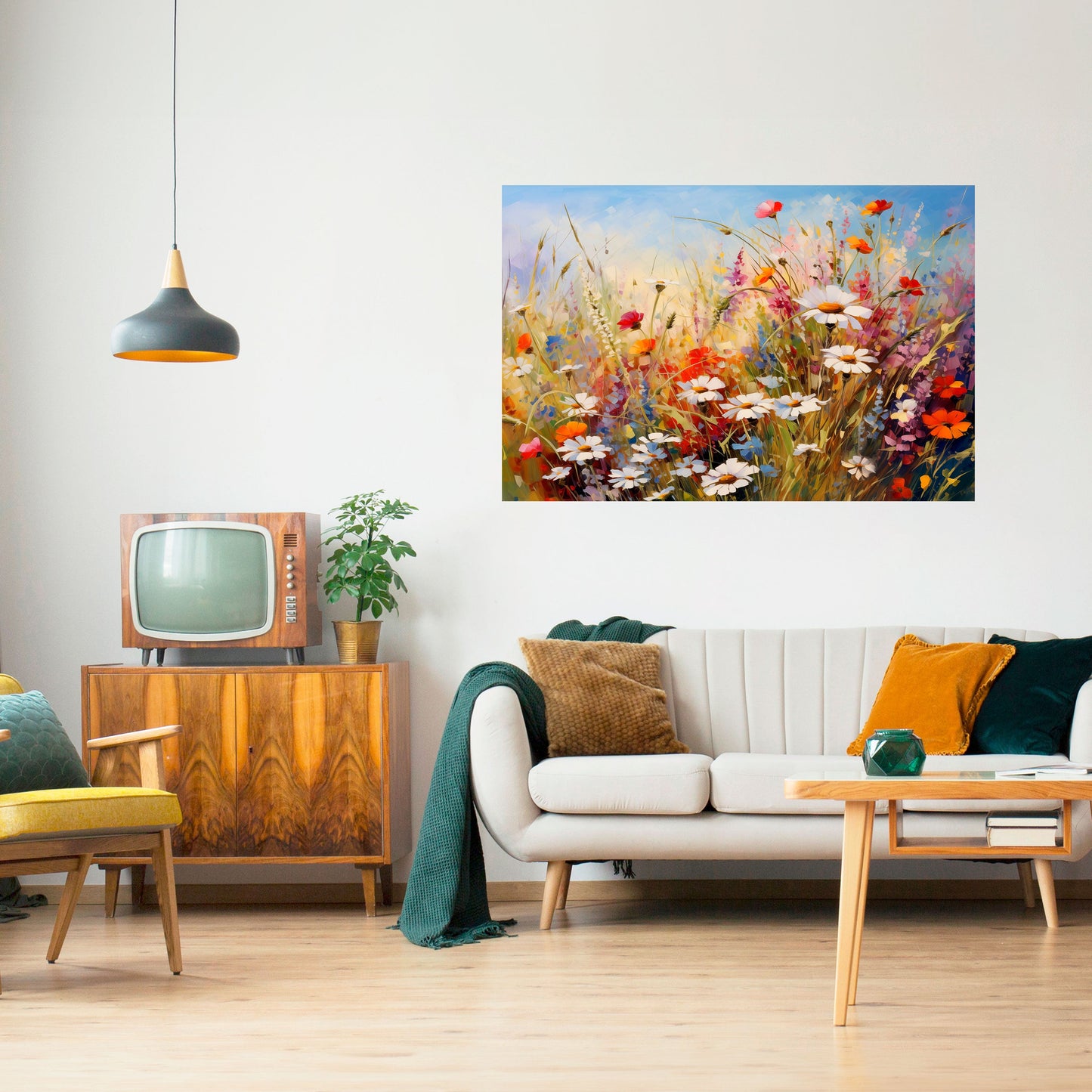 DAISY DAYDREAMS horisontell poster med självhäftande text