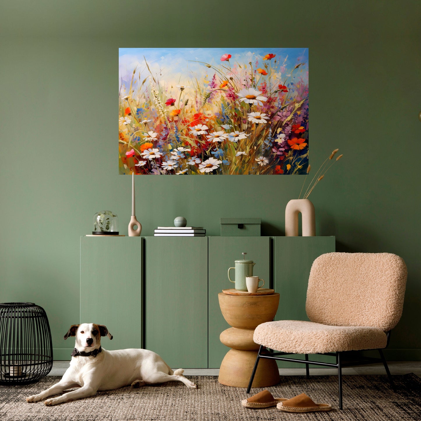 DAISY DAYDREAMS horisontell poster med självhäftande text
