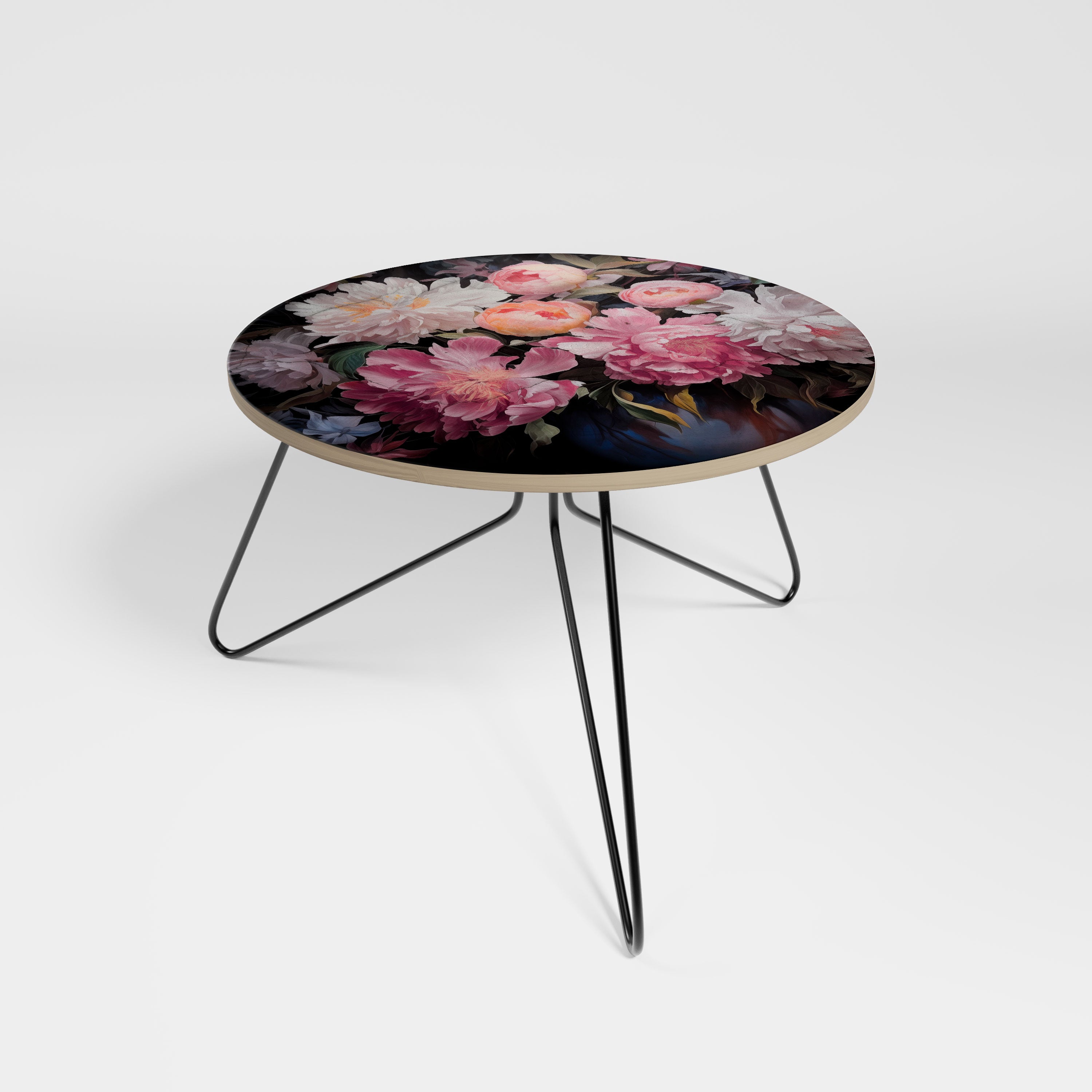 CRASHED PEONIES Small Coffee Table