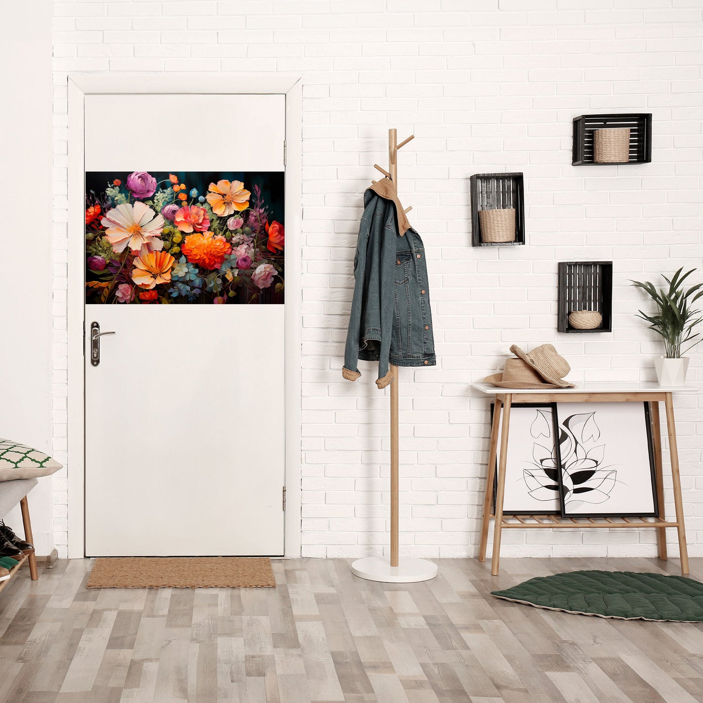 BLOOMING WILDERNESS Peel and Stick Horizontal Poster