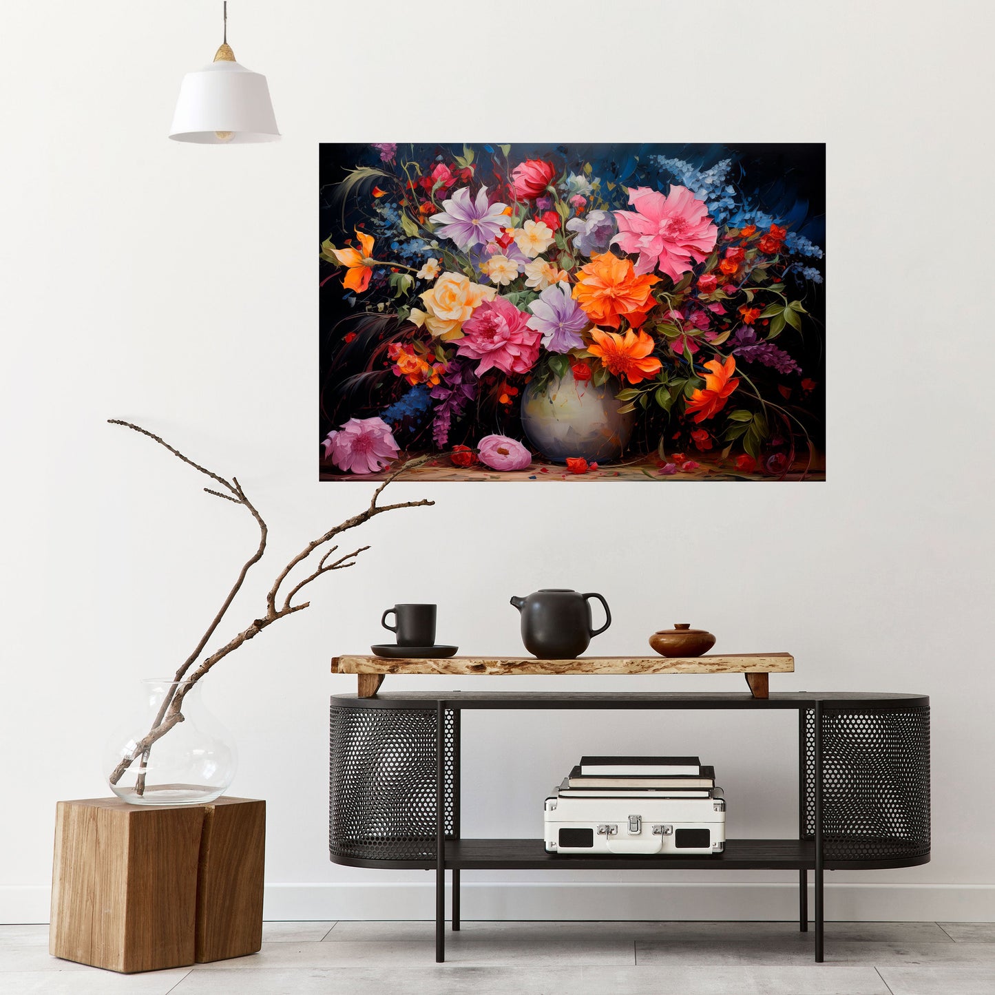 EUPHORIC BOUQUET Peel and Stick Horizontal Poster