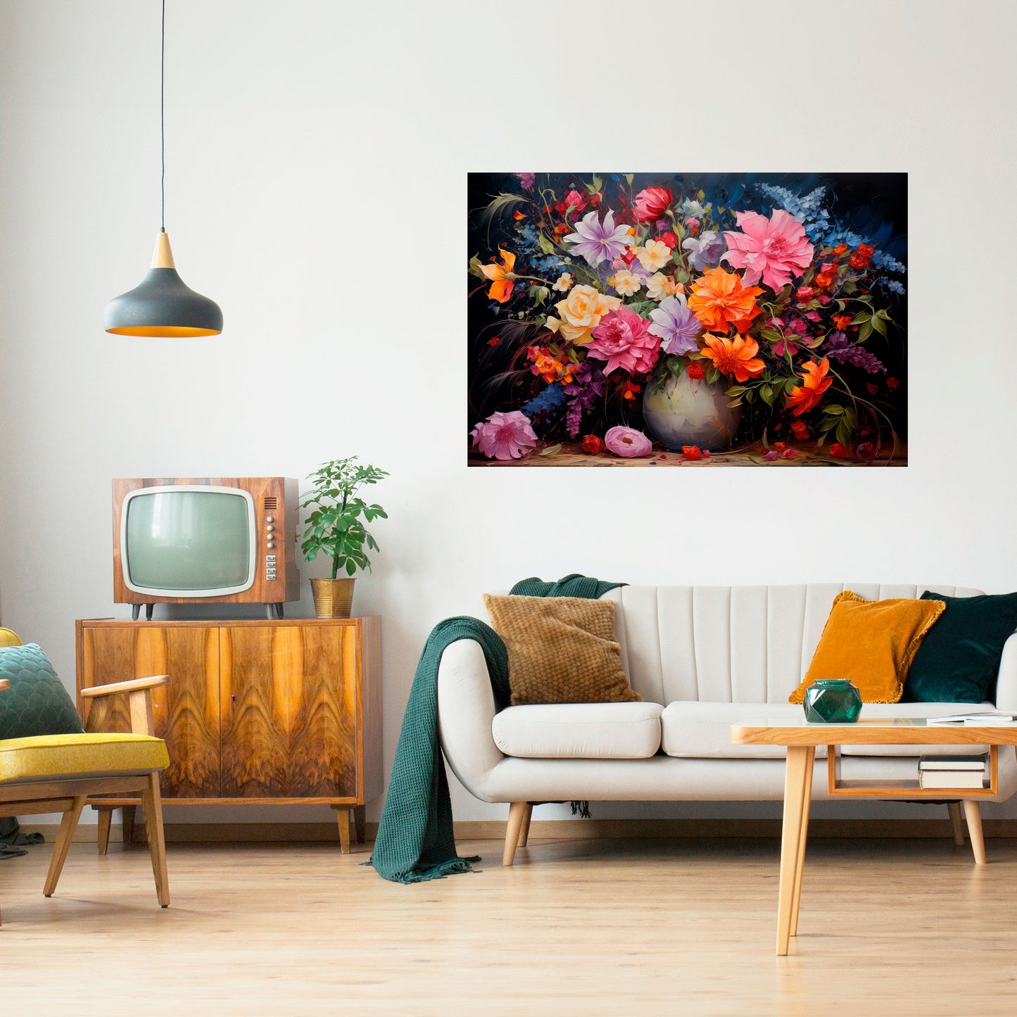 EUPHORIC BOUQUET Peel and Stick Horizontal Poster