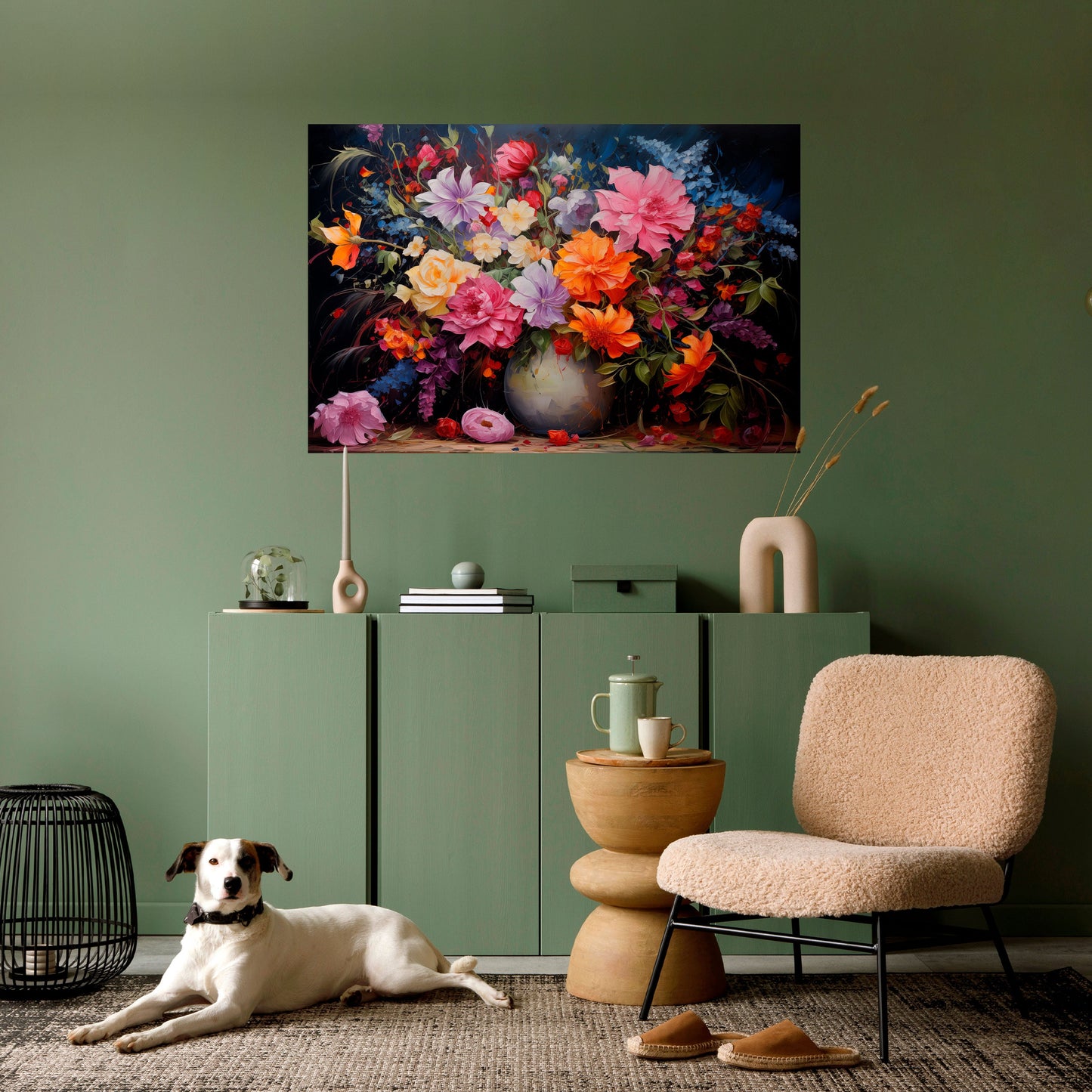 EUPHORIC BOUQUET Peel and Stick Horizontal Poster
