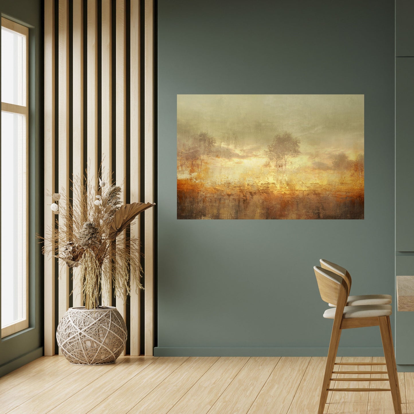 AMBER DREAMSCAPE Peel and Stick Horizontal Poster