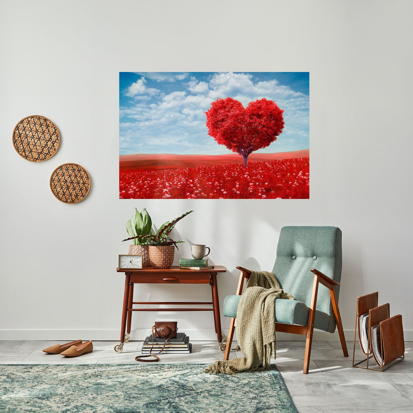 LOVE’S EMBRACE Peel and Stick Horizontal Poster