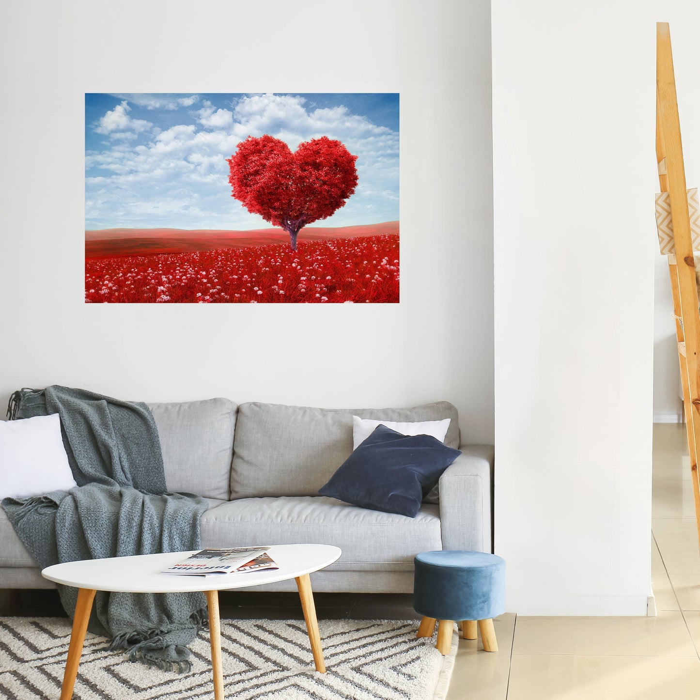 LOVE’S EMBRACE Peel and Stick Horizontal Poster
