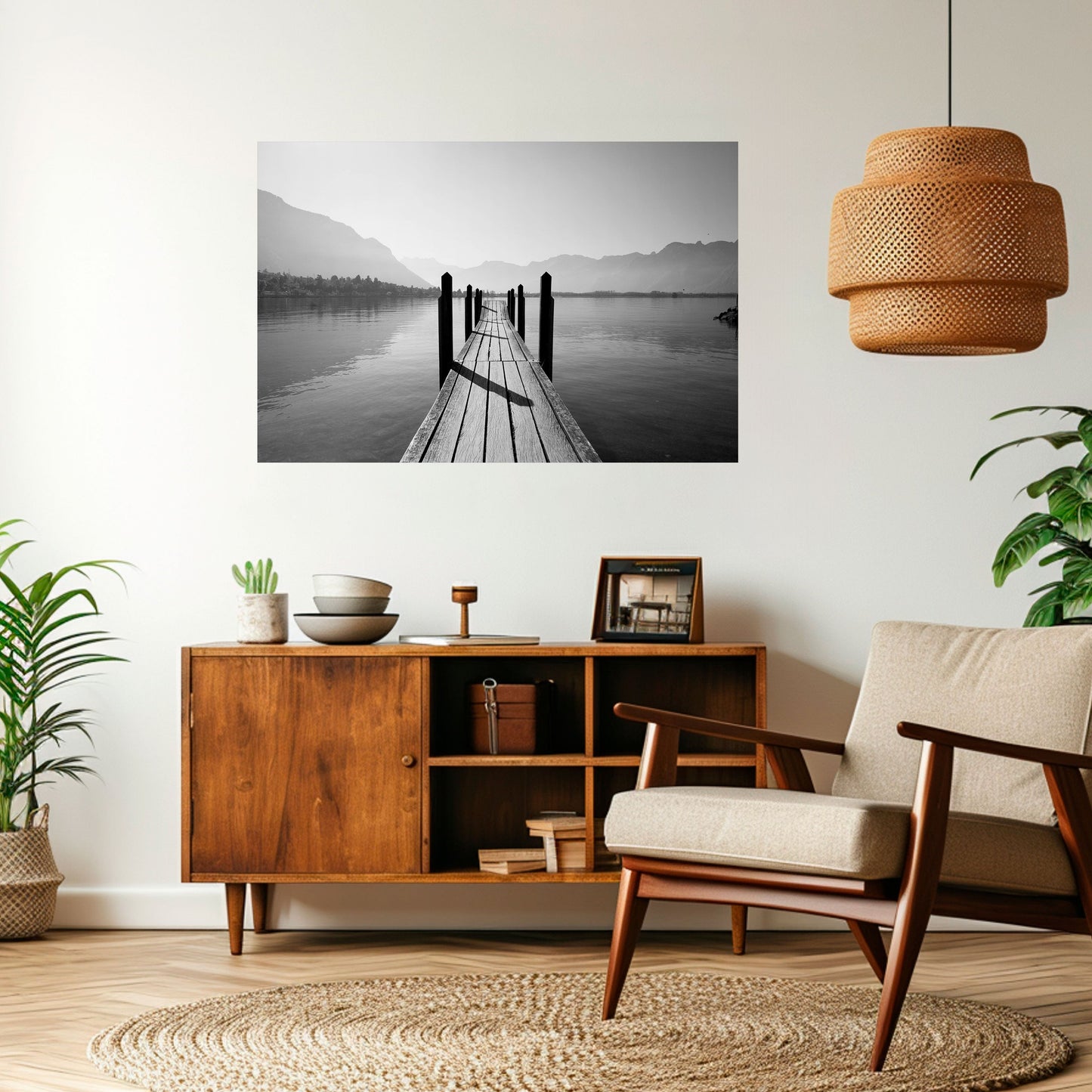 WALK INTO THE DEEP Peel and Stick Horizontal Poster