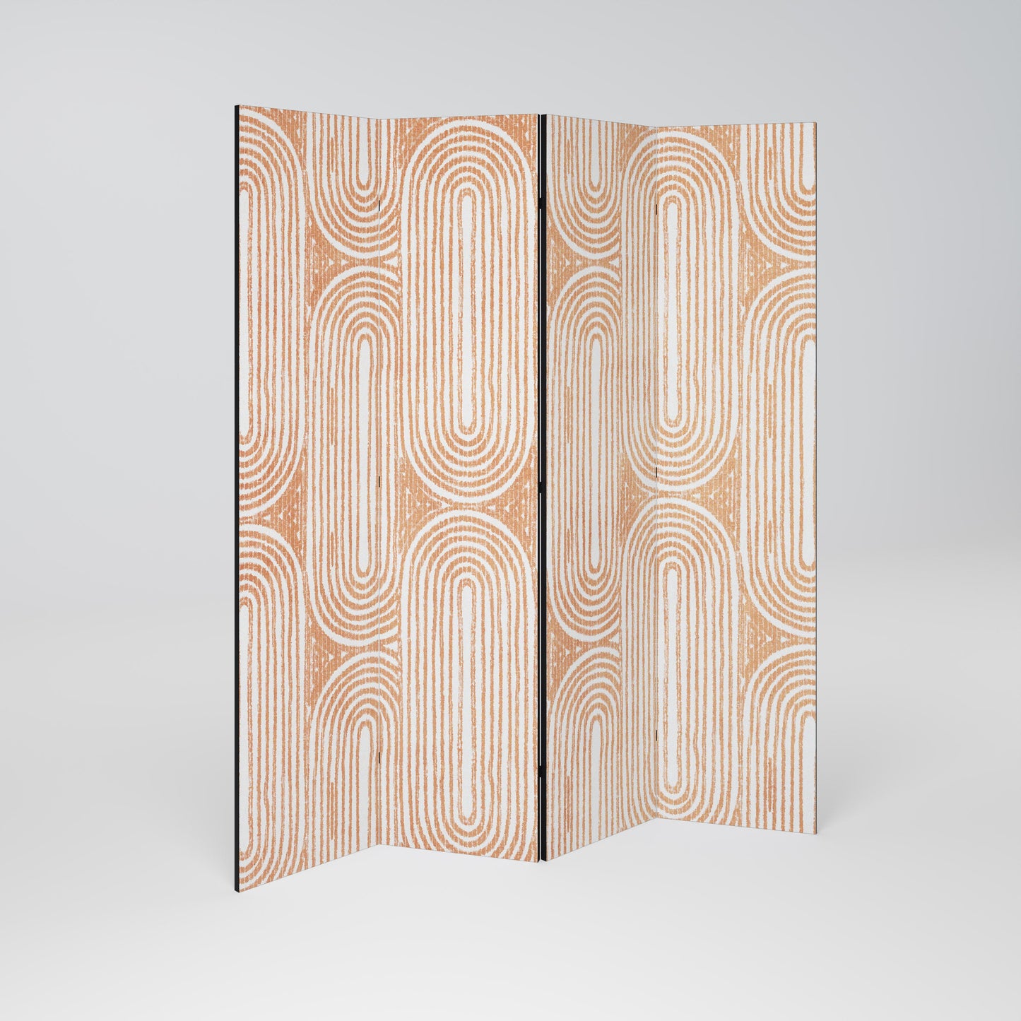 GEOMETRIC GLEAM Decorative 4-Panel Room Divider