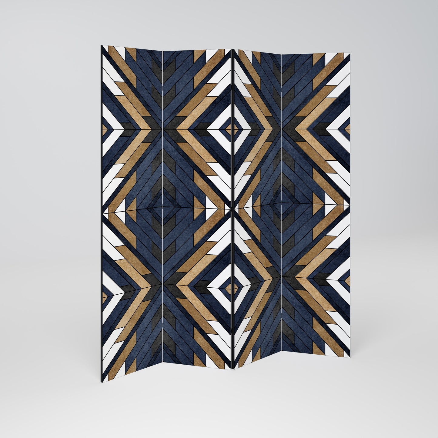 ARTFUL GEOMETRI Dekorativ rumsavdelare med 4 paneler