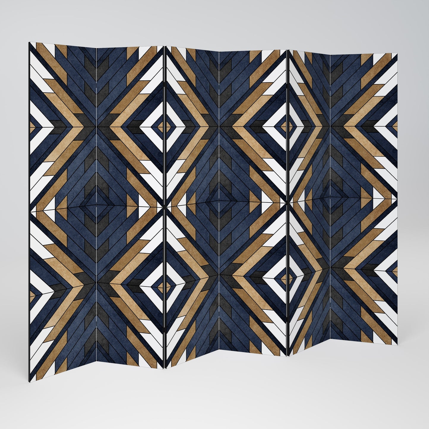 ARTFUL GEOMETRY Decorative 6-Panel Room Divider