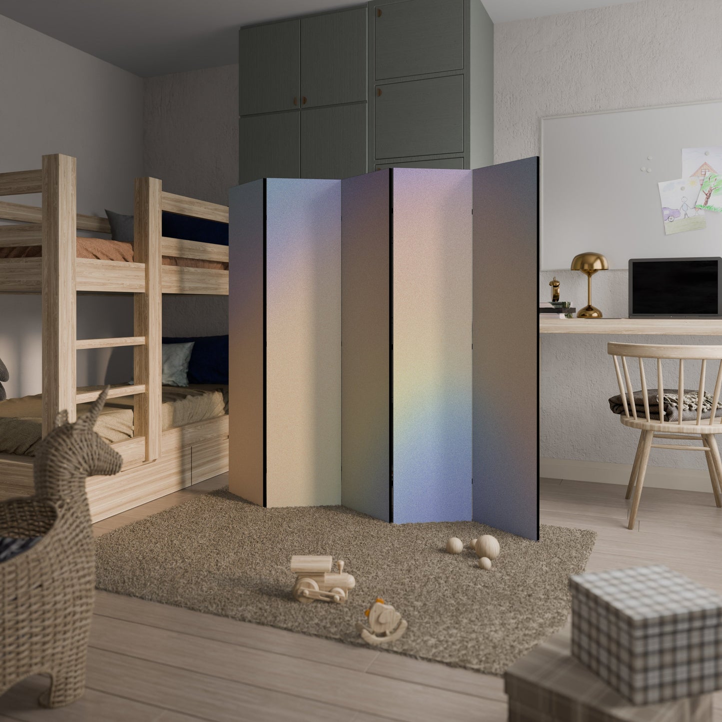 MIRACLE MELODIES Decorative 5-Panel Room Divider