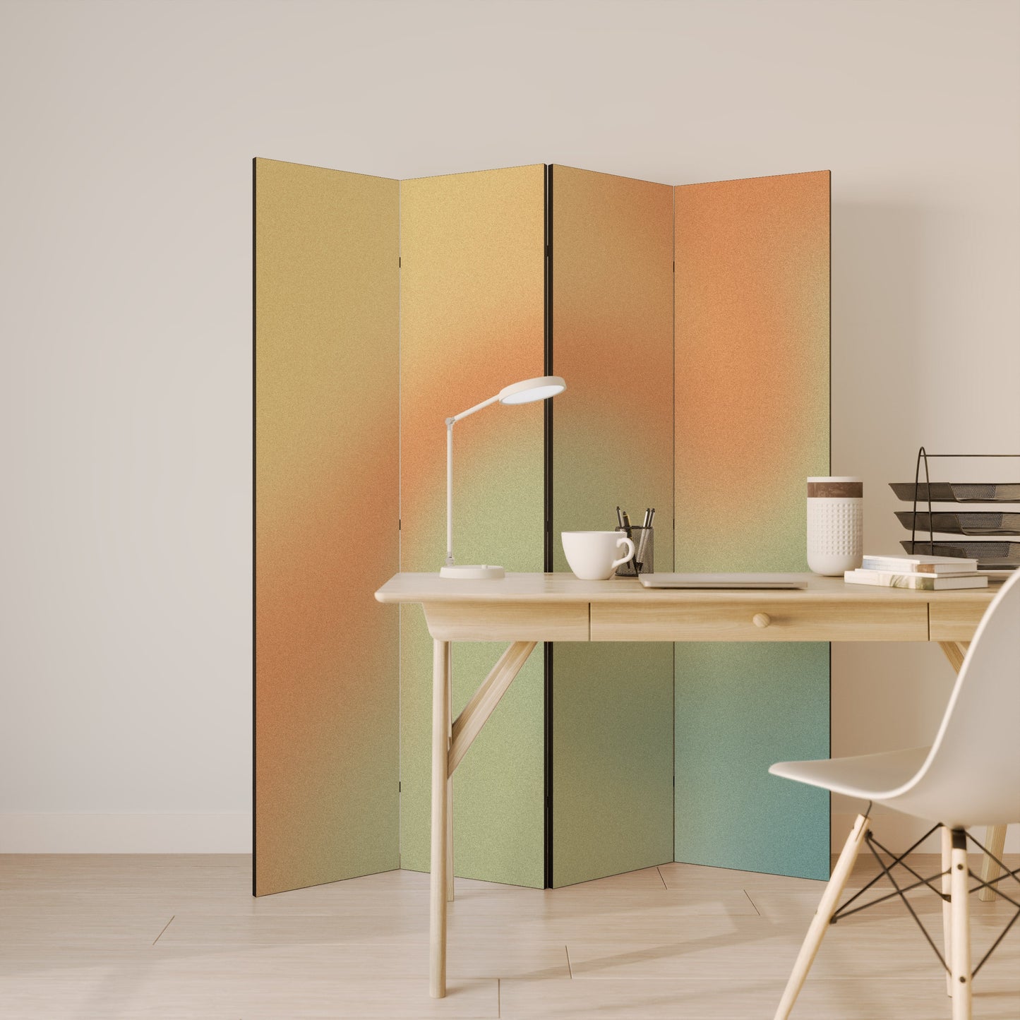 MIRAGE MELODIES Dekorativ rumsavdelare med 4 paneler